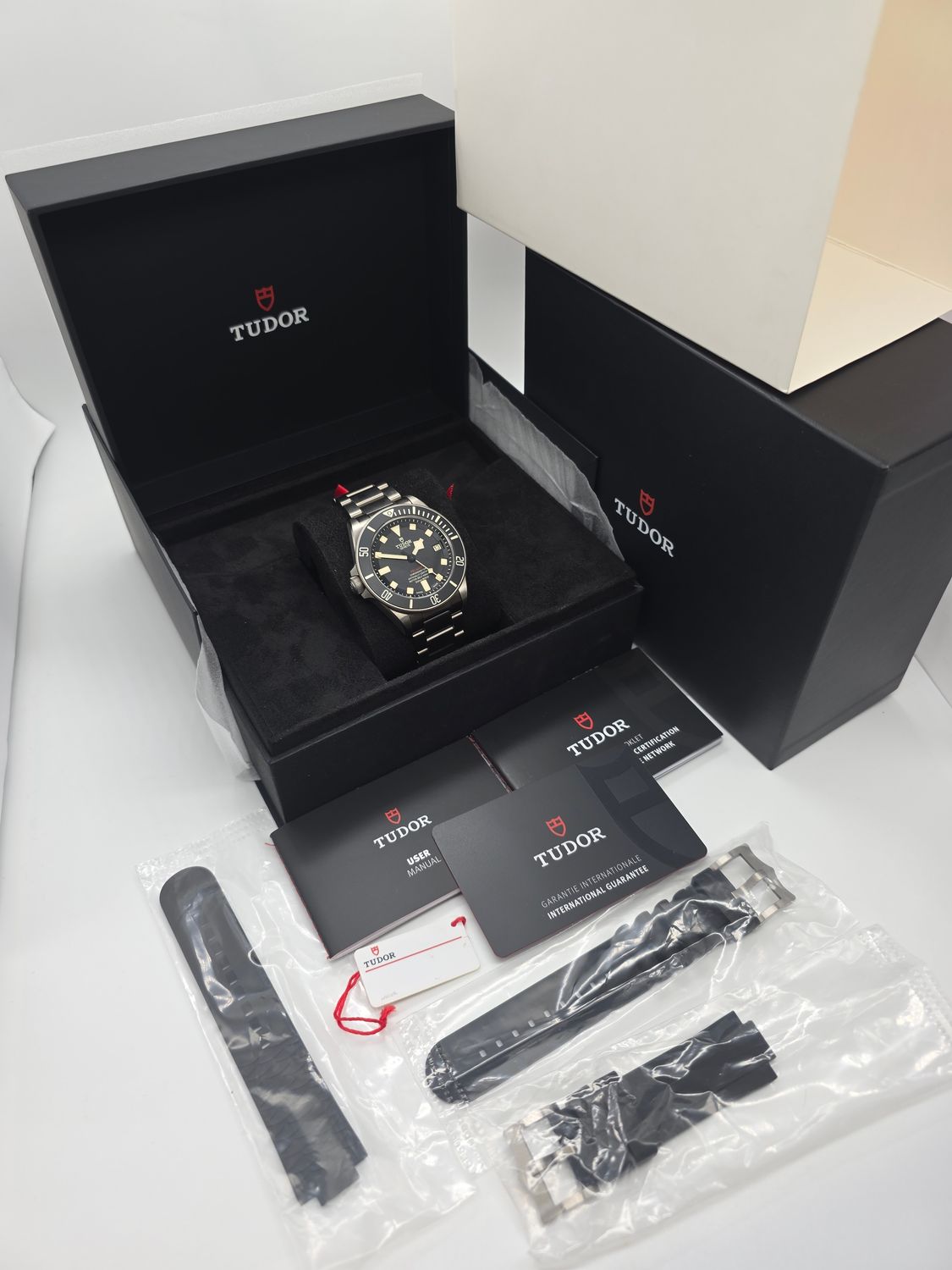 TUDOR Pelagos LHD 25610TNL Titanium - 1 Owner 2024 Full Set