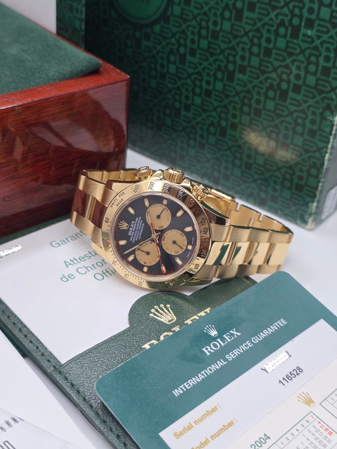 Rolex Daytona  116528 'Paul Newman', 2020 Rolex Service, 2005 Box and Papers