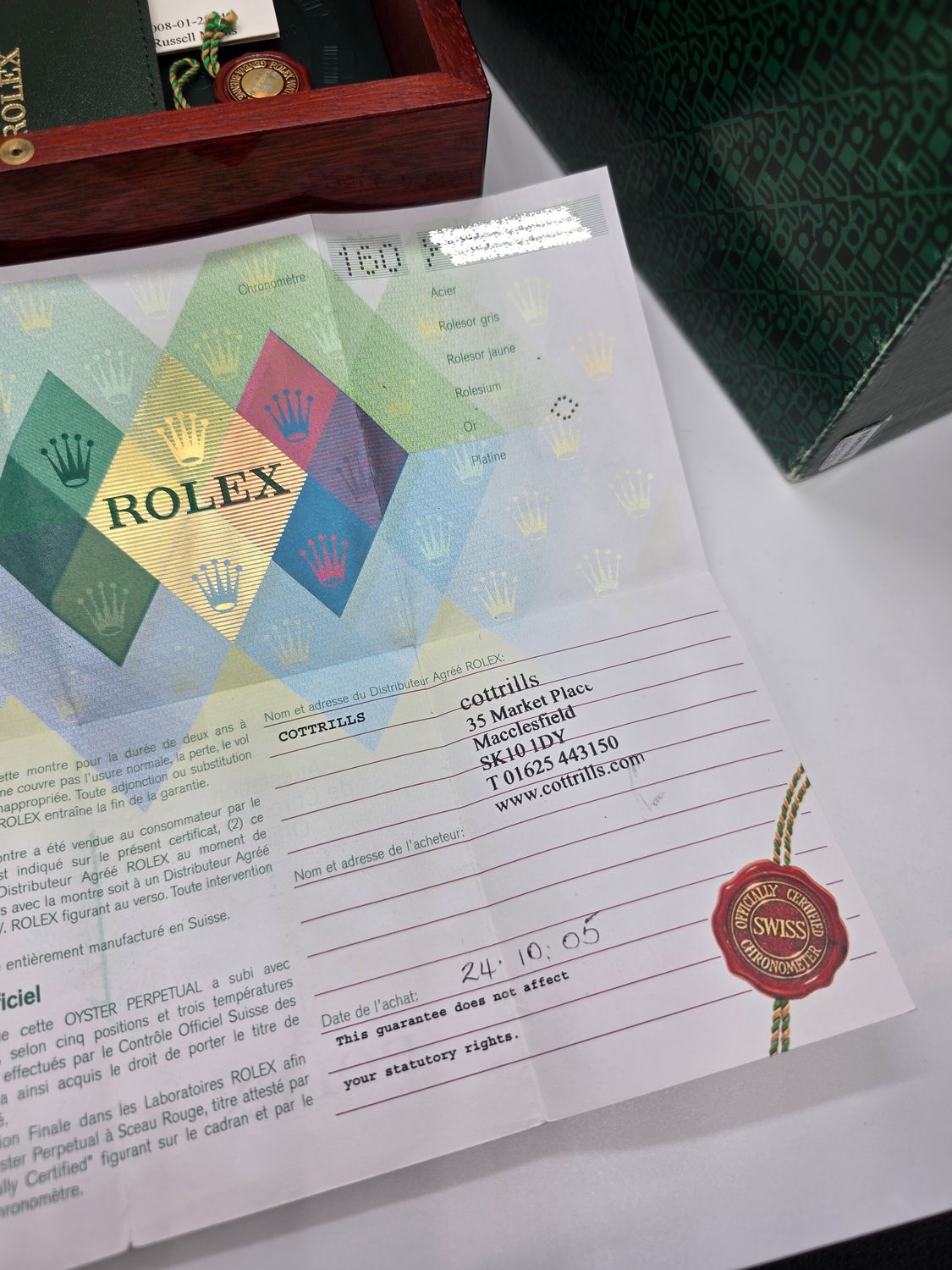 Rolex Daytona  116528 'Paul Newman', 2020 Rolex Service, 2005 Box and Papers