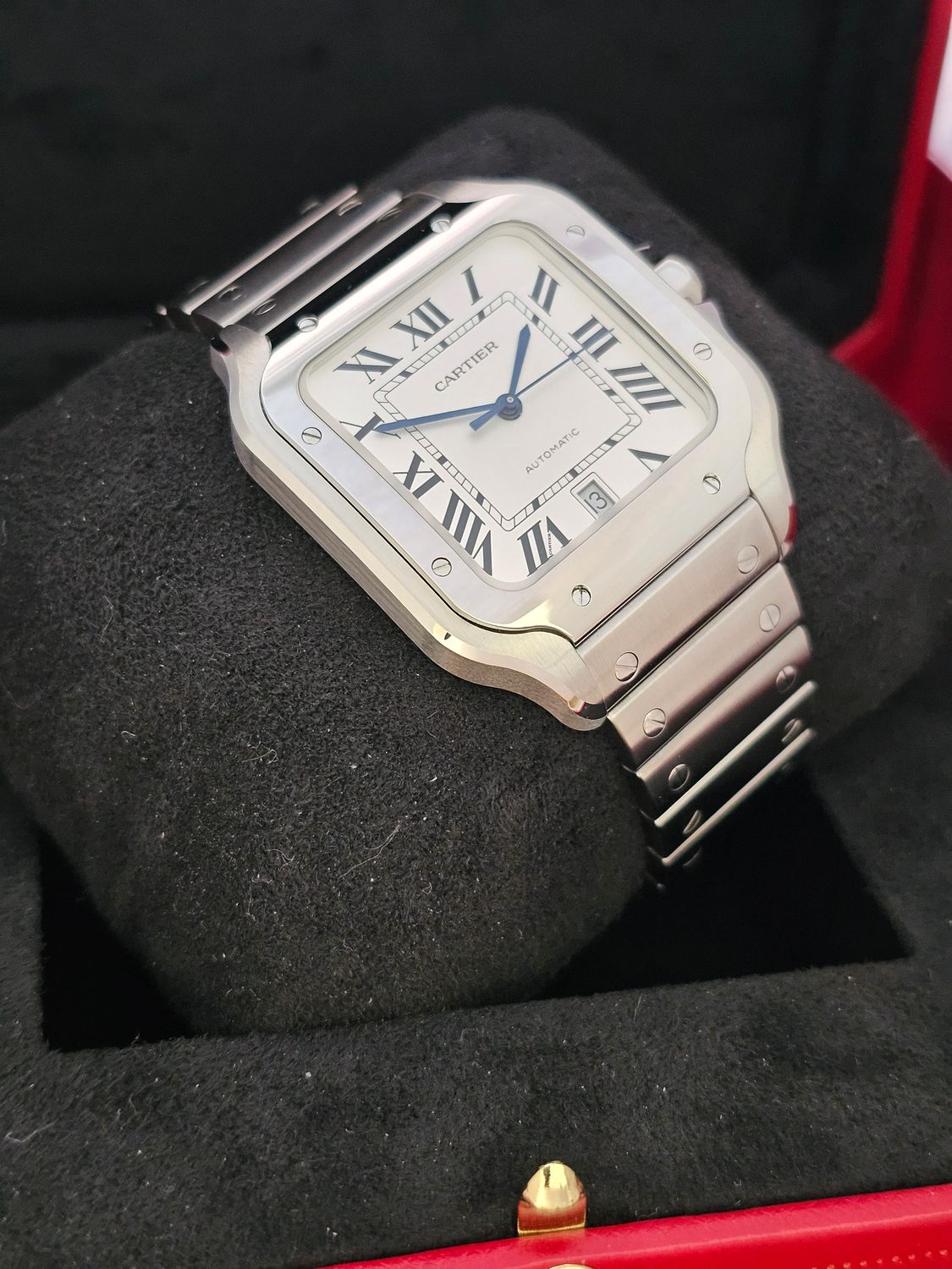 Cartier Santos De Cartier WSSA0018 Large, 2023 Full Set Excellent Condition