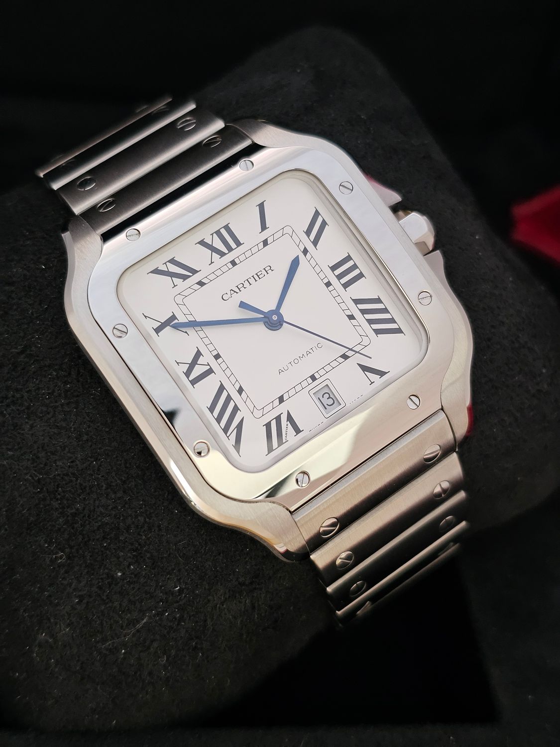 Cartier Santos De Cartier WSSA0018 Large, 2023 Full Set Excellent Condition
