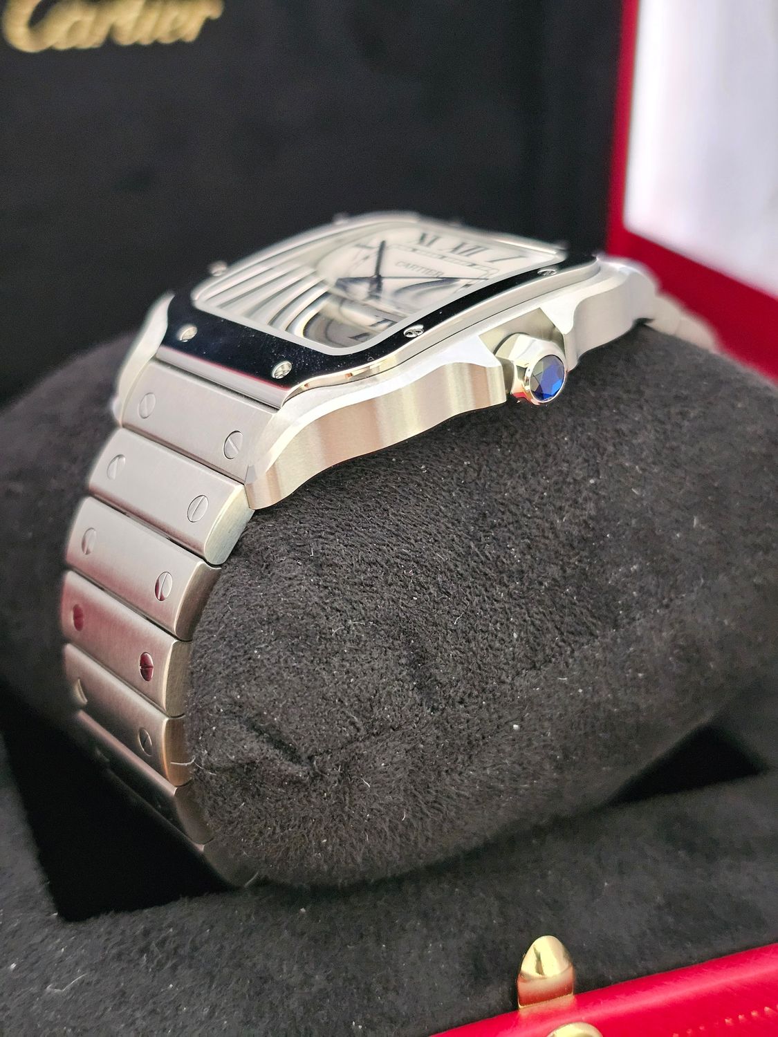Cartier Santos De Cartier WSSA0018 Large, 2023 Full Set Excellent Condition