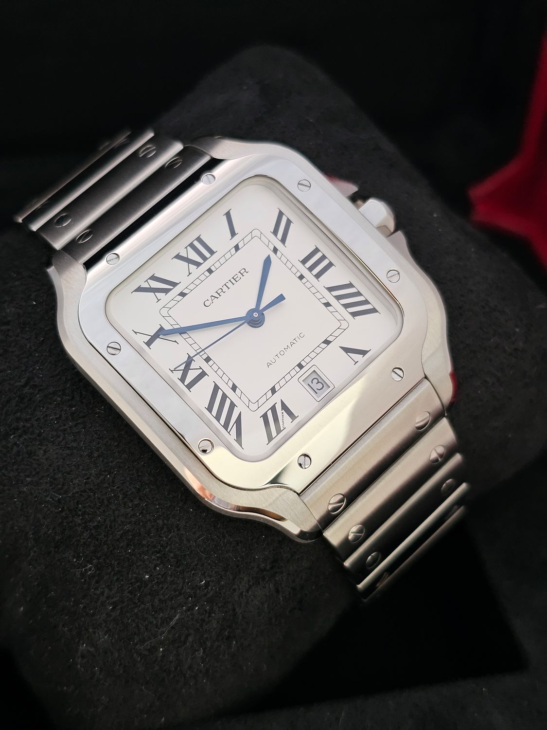 Cartier Santos De Cartier WSSA0018 Large, 2023 Full Set Excellent Condition