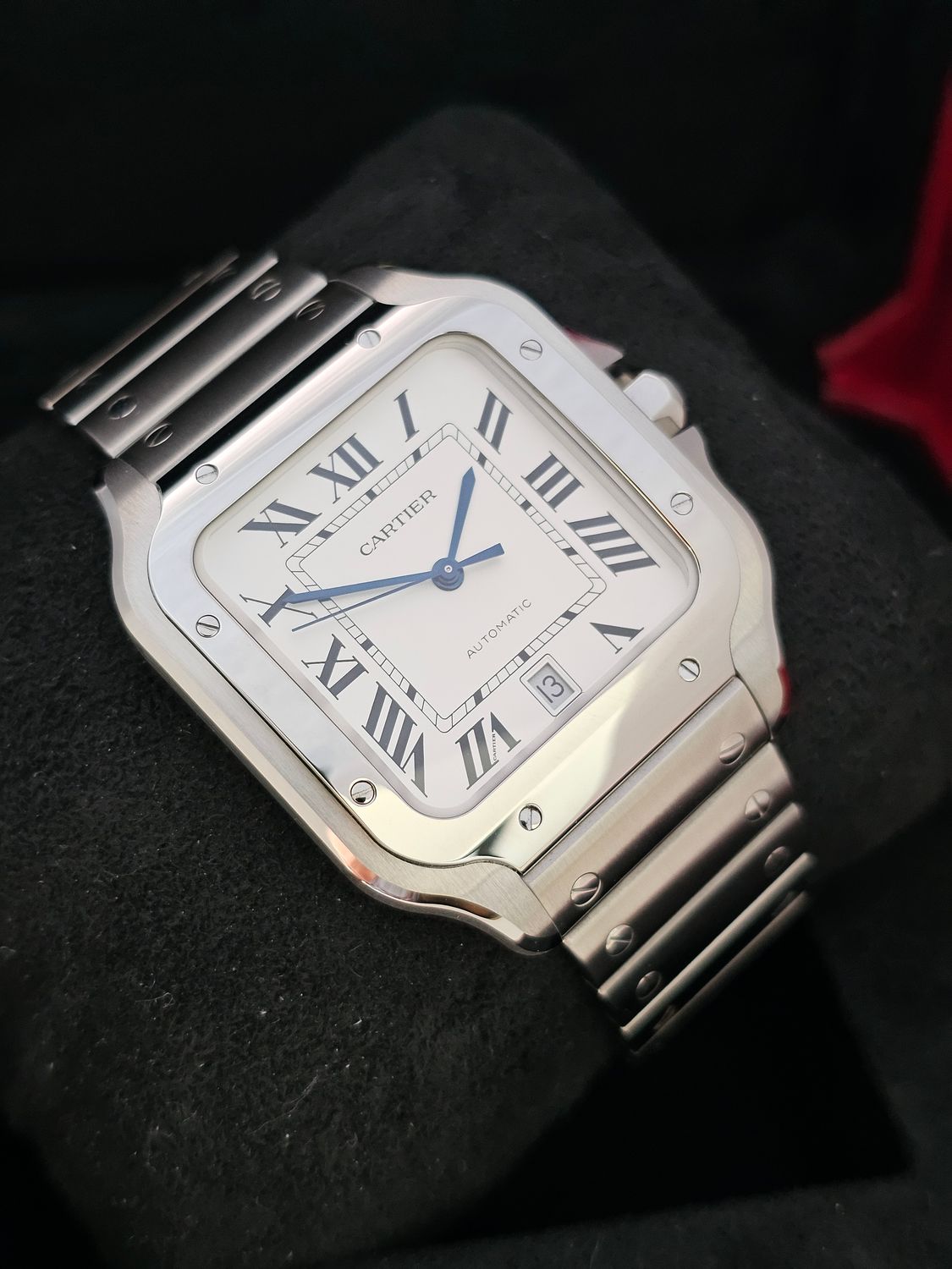 Cartier Santos De Cartier WSSA0018 Large, 2023 Full Set Excellent Condition