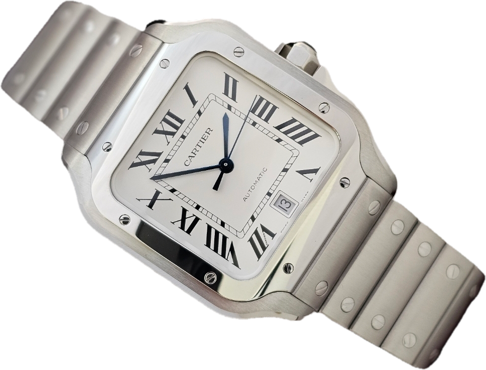 Cartier Santos De Cartier WSSA0018 Large, 2023 Full Set Excellent Condition