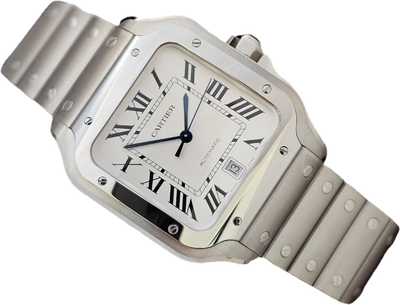 Cartier Santos De Cartier WSSA0018 Large, 2023 Full Set Excellent Condition Cartier Santos De Cartier WSSA0018 Large, 2023 Full Set Excellent Condition
