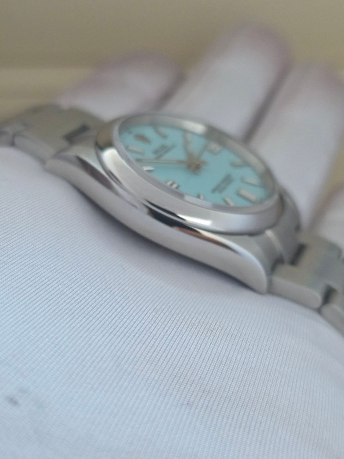 Rolex Oyster Perpetual Tiffany Dial 126000 Watch, 36mm 2024 Box &amp; Papers