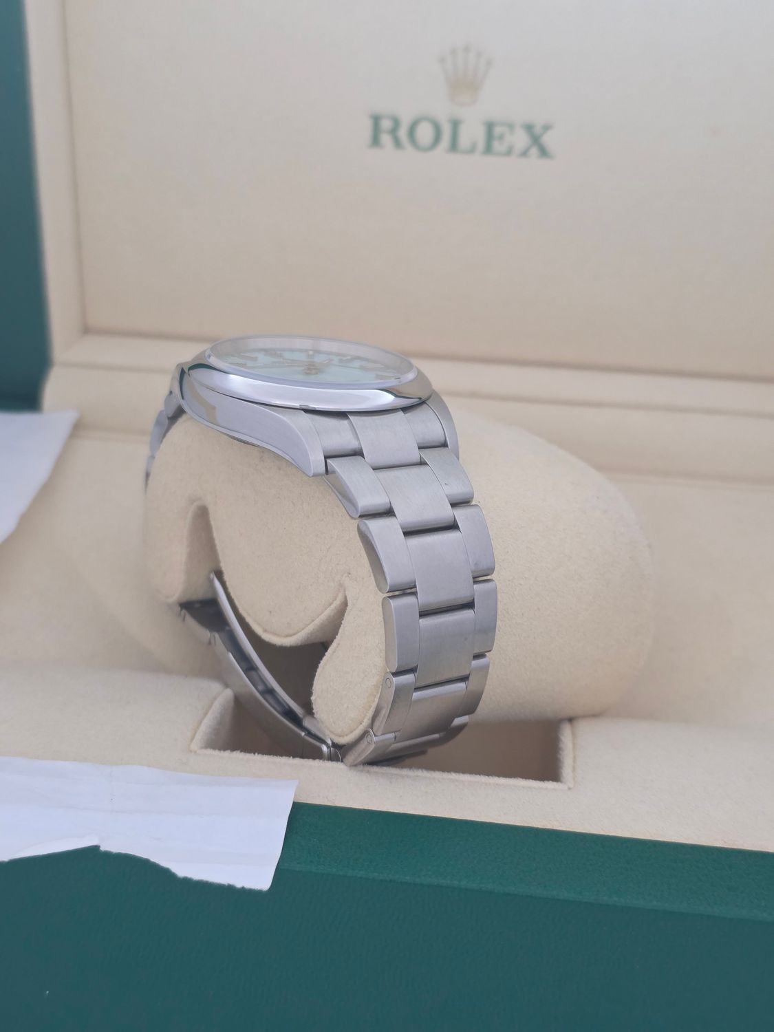 Rolex Oyster Perpetual Tiffany Dial 126000 Watch, 36mm 2024 Box &amp; Papers