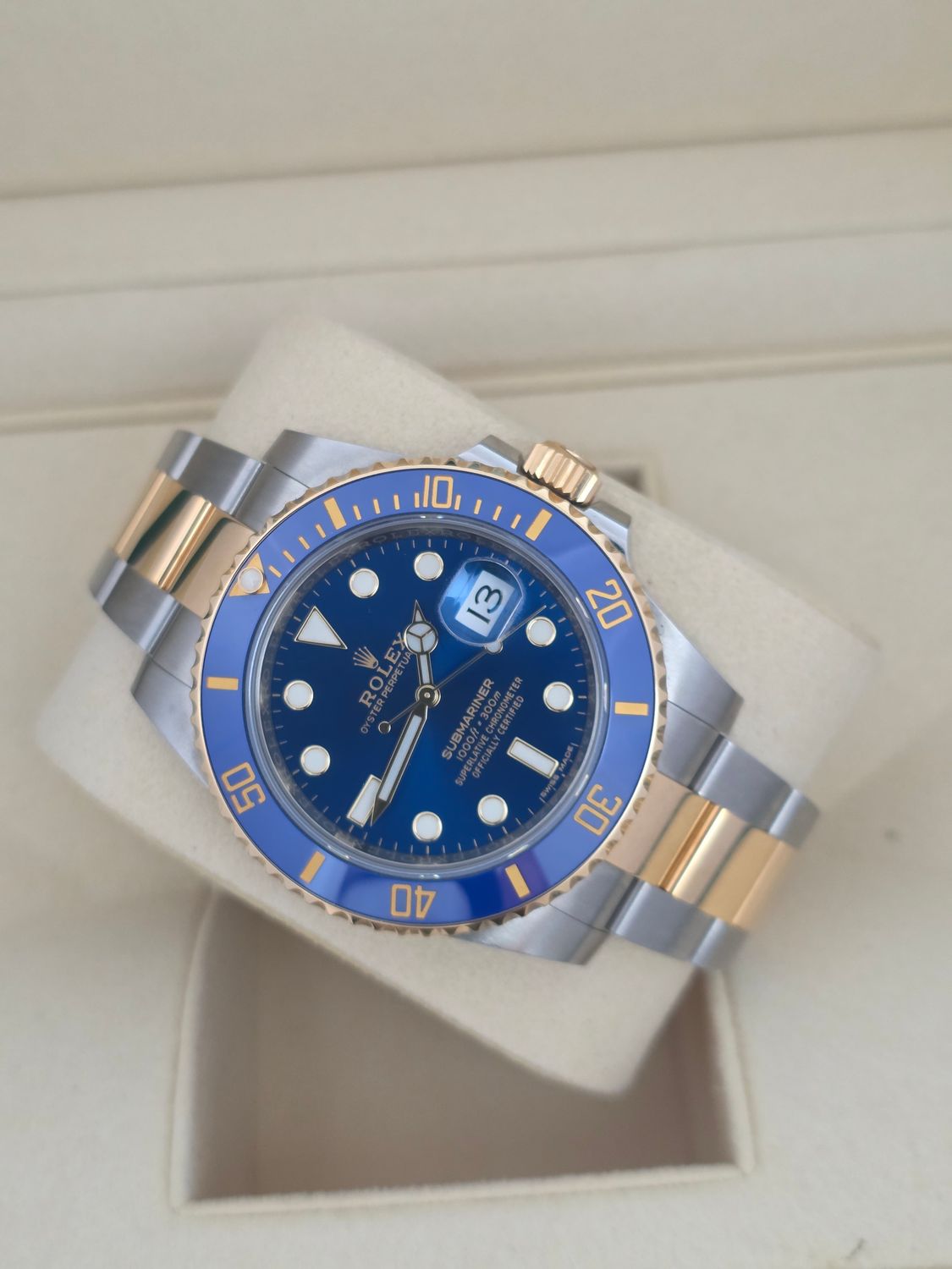 Rolex Submariner Date Bluesy Watch 40mm Ref 116613LB
