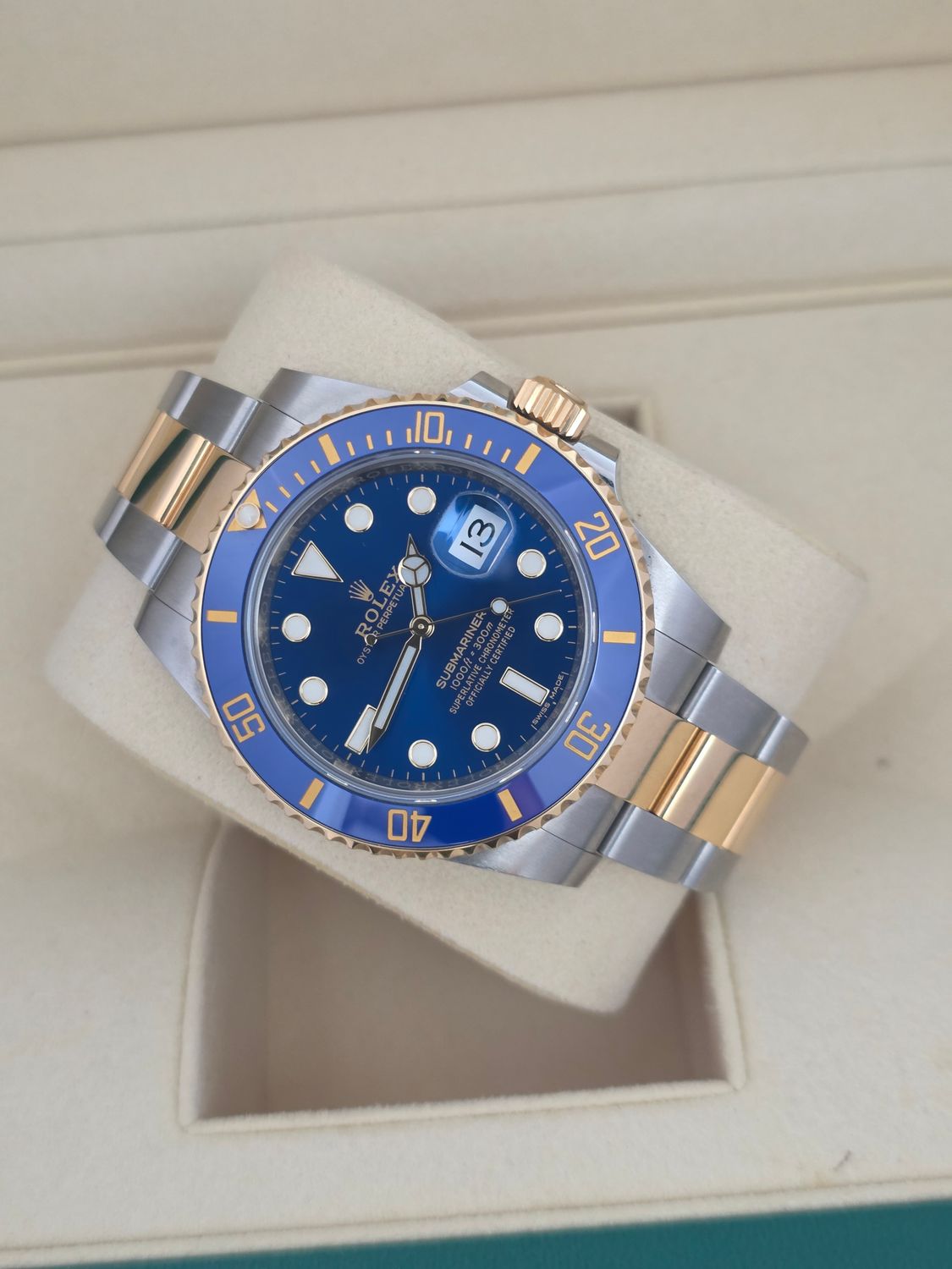 Rolex Submariner Date Bluesy Watch 40mm Ref 116613LB