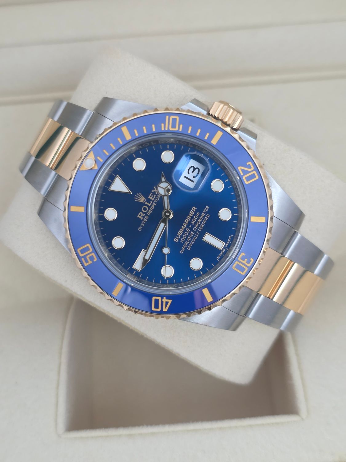 Rolex Submariner Date Bluesy Watch 40mm Ref 116613LB