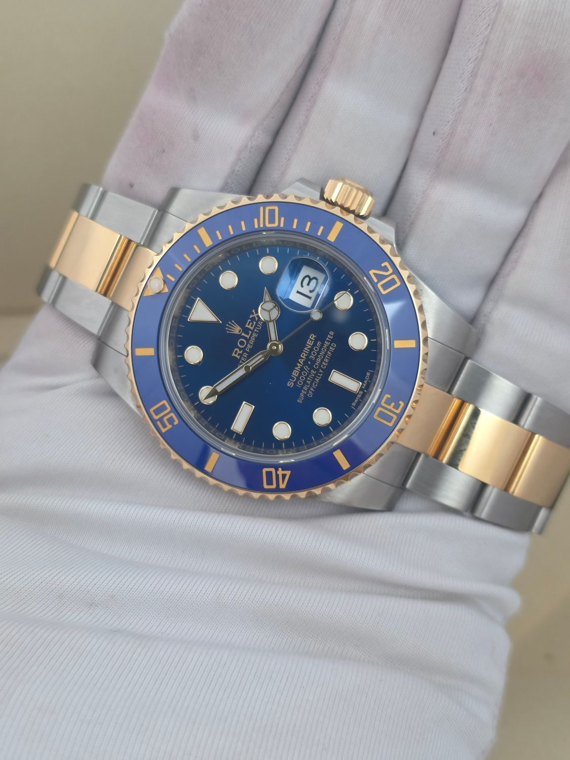 Rolex Submariner Date Bluesy Watch 40mm Ref 116613LB