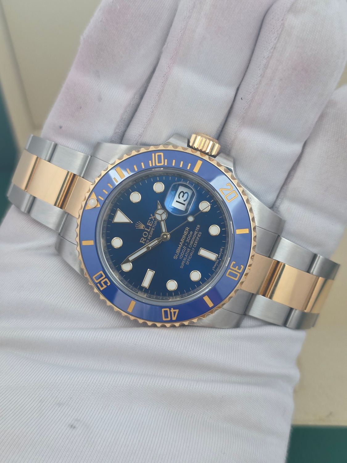 Rolex Submariner Date Bluesy Watch 40mm Ref 116613LB