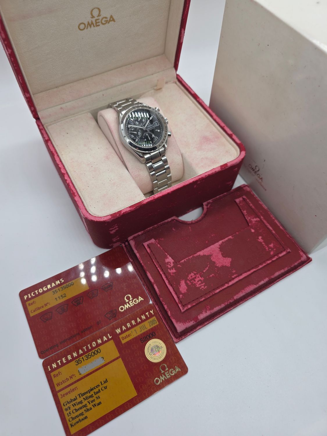 OMEGA Speedmaster 3513.50.00 Chrono 39mm Watch 'Unpolished' - 2005 Box &amp; Papers