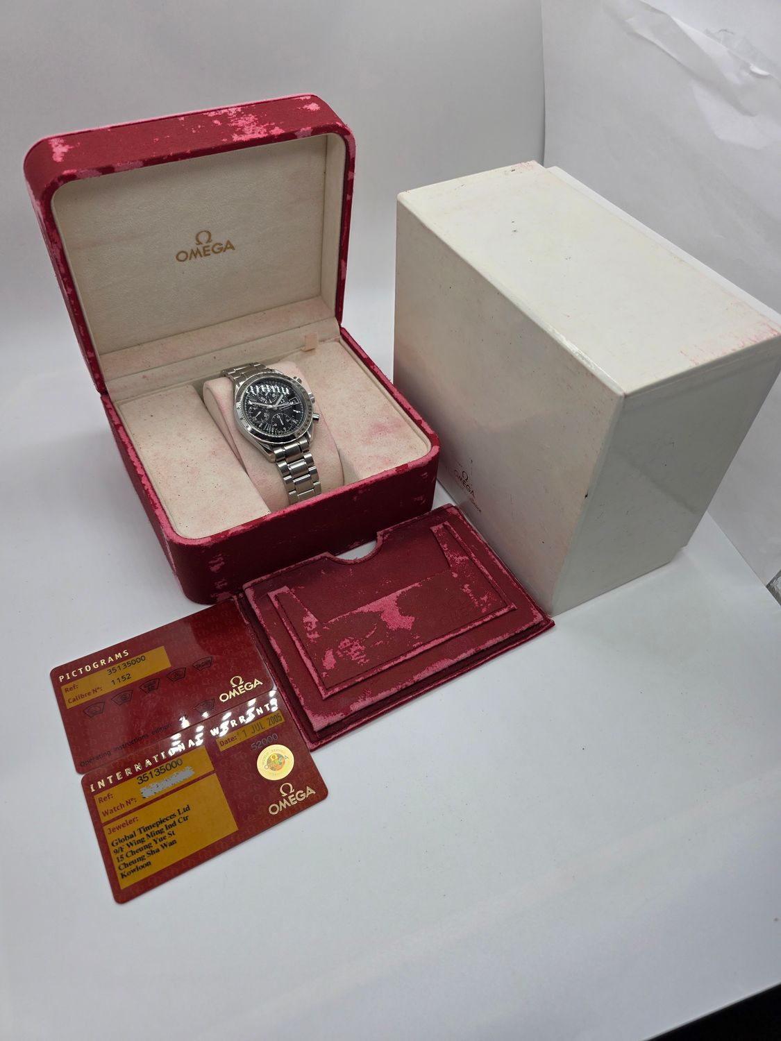 OMEGA Speedmaster 3513.50.00 Chrono 39mm Watch 'Unpolished' - 2005 Box &amp; Papers