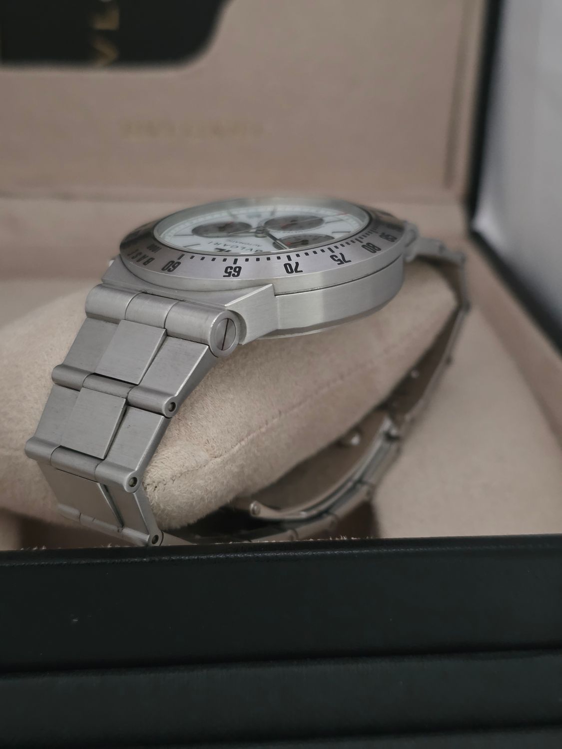 Bvlgari Diagono Professional CH40WSSD, White Chrono Automatic, 2005 Box &amp; Papers