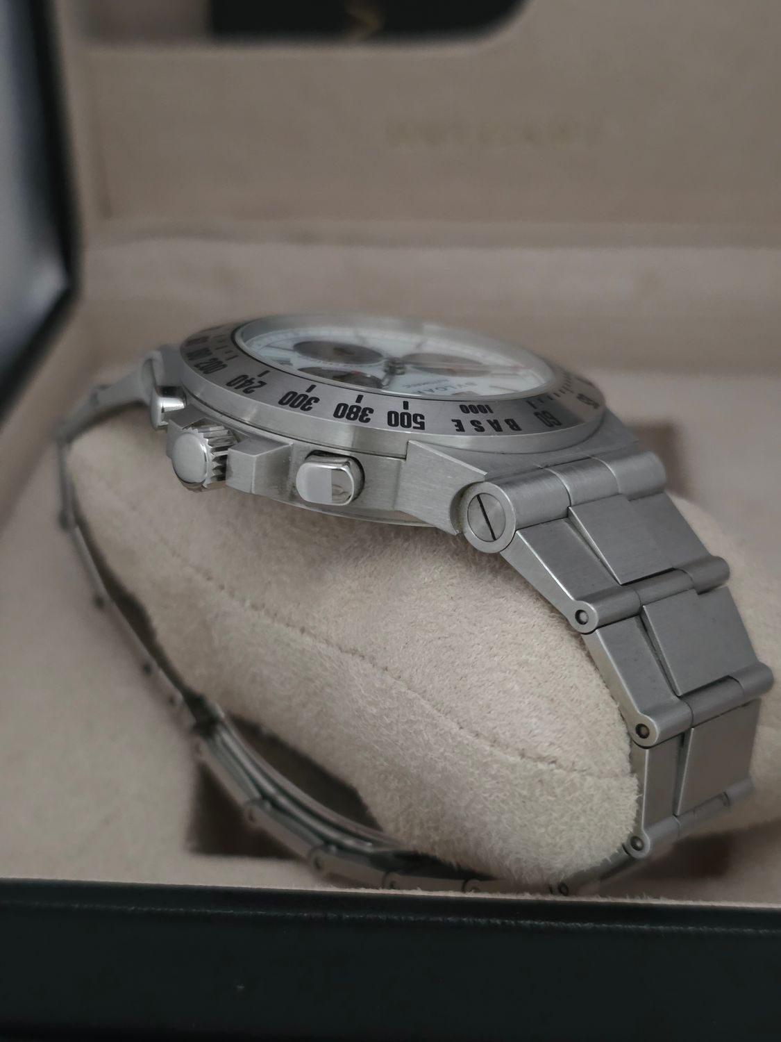 Bvlgari Diagono Professional CH40WSSD, White Chrono Automatic, 2005 Box &amp; Papers