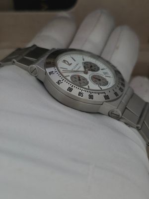 Bvlgari Diagono Professional CH40WSSD, White Chrono Automatic, 2005 Box & Papers