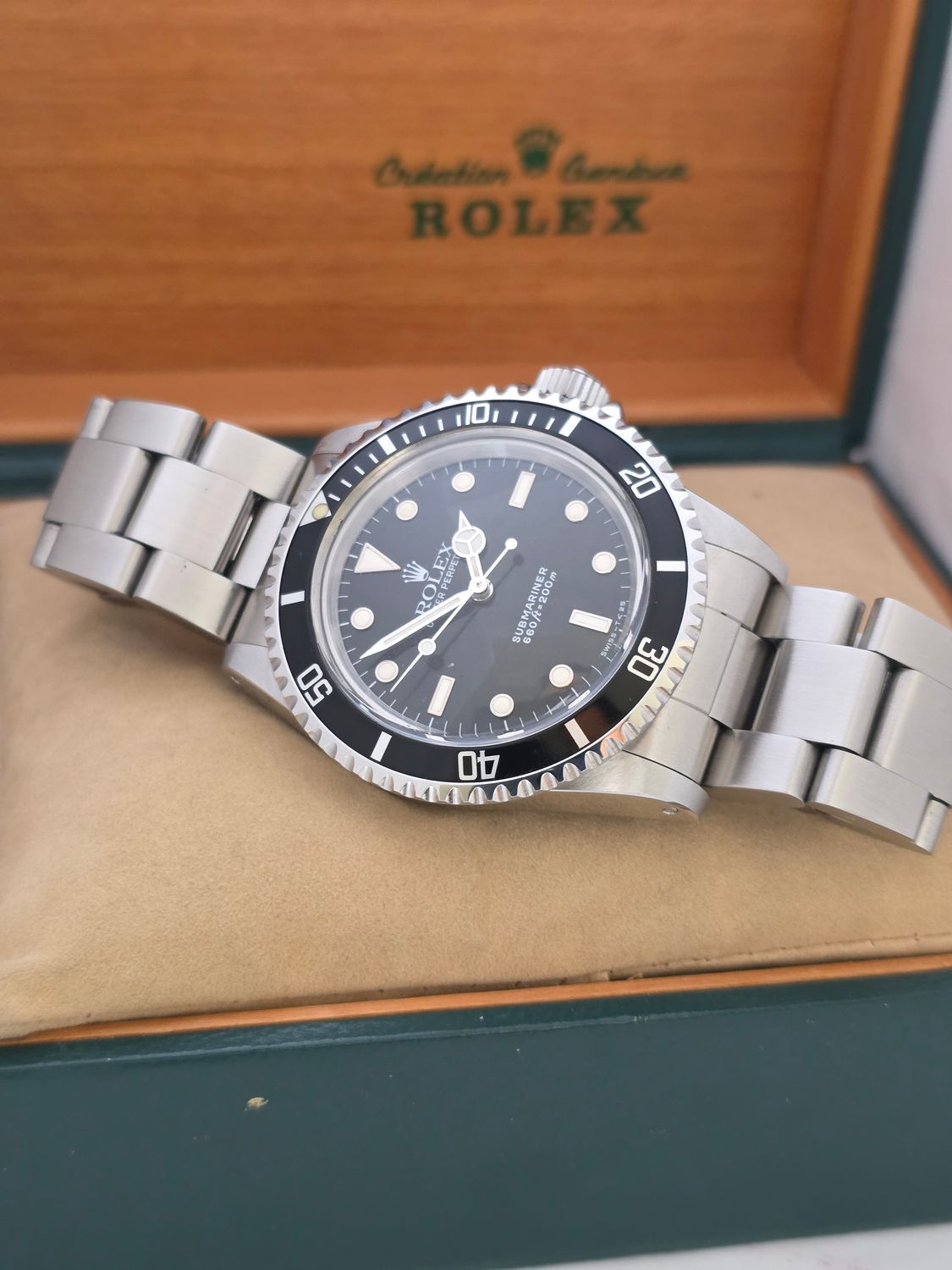 Rolex Submariner 5513 Unpolished Condition, Black Watch, 1989