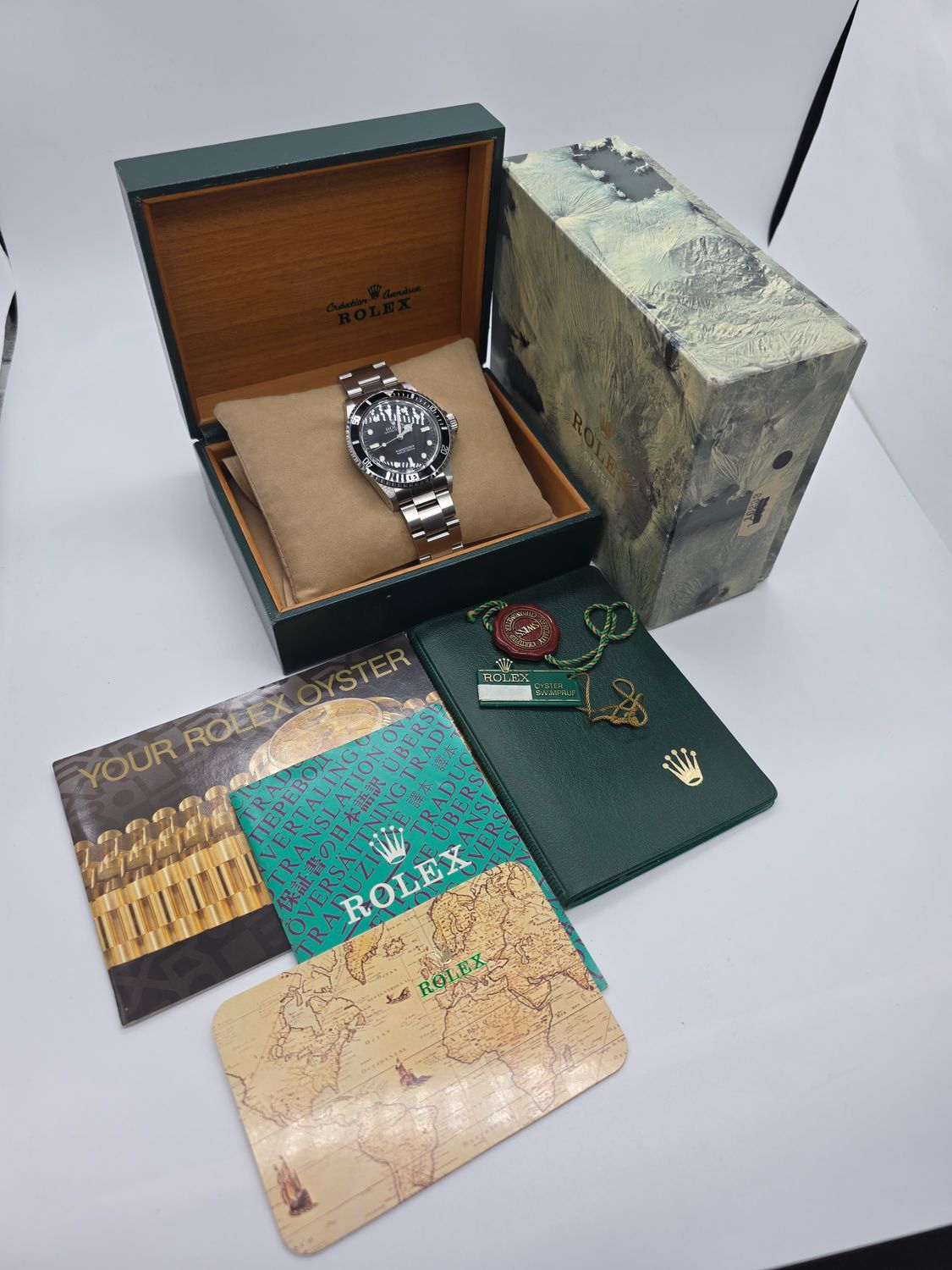 Rolex Submariner 5513 Unpolished Condition, Black Watch, 1989