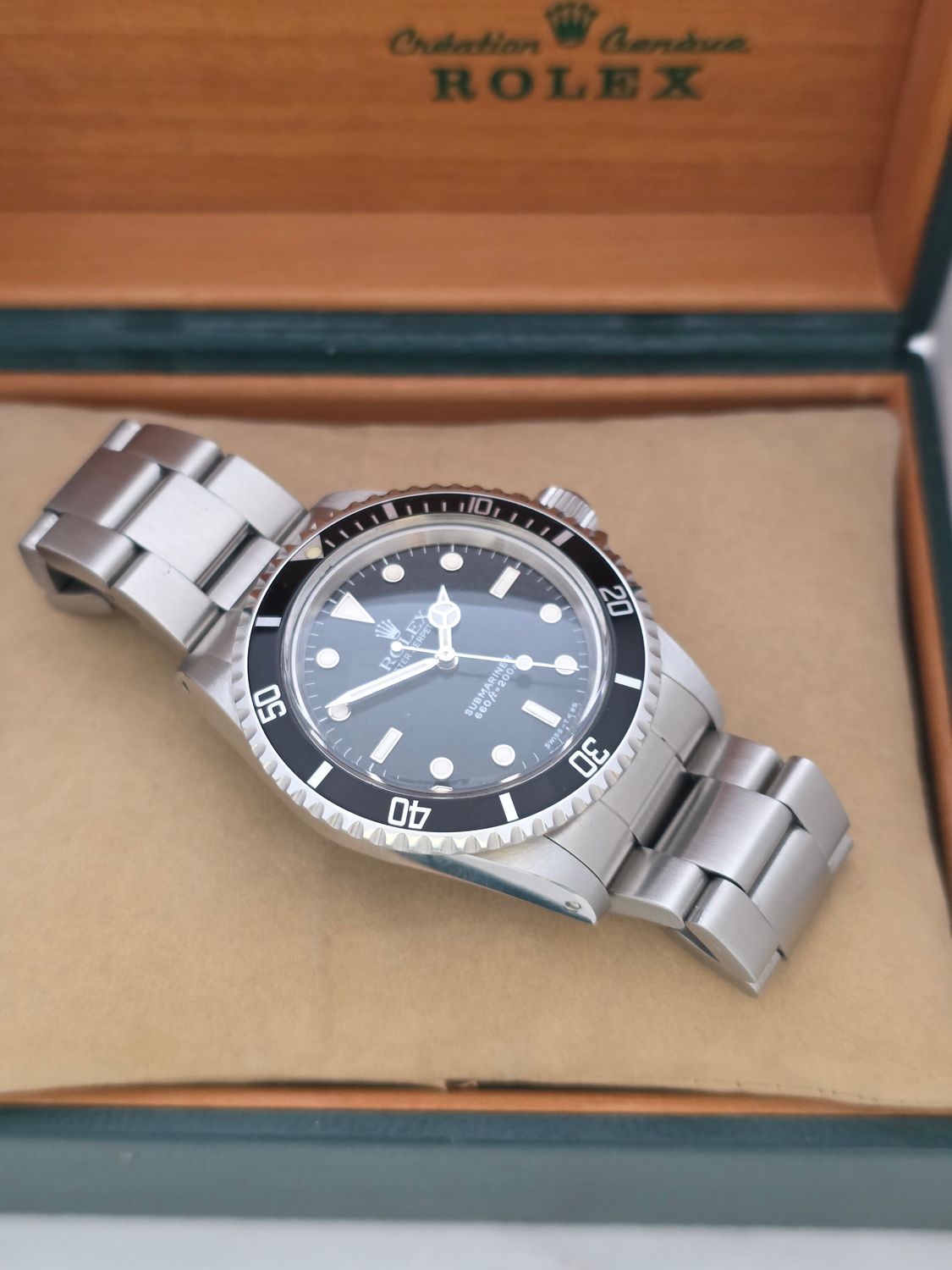Rolex Submariner 5513 Unpolished Condition, Black Watch, 1989
