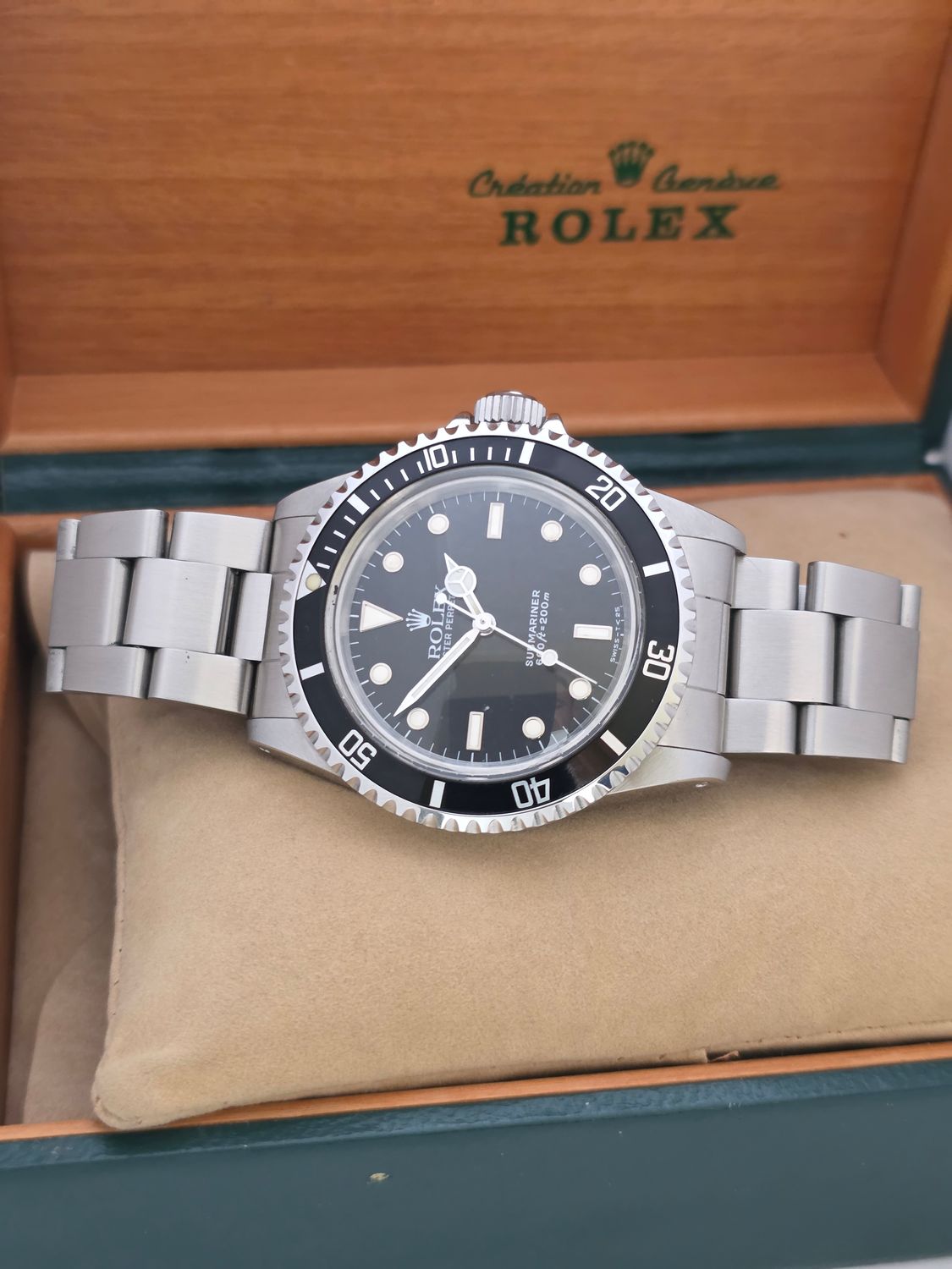 Rolex Submariner 5513 Unpolished Condition, Black Watch, 1989