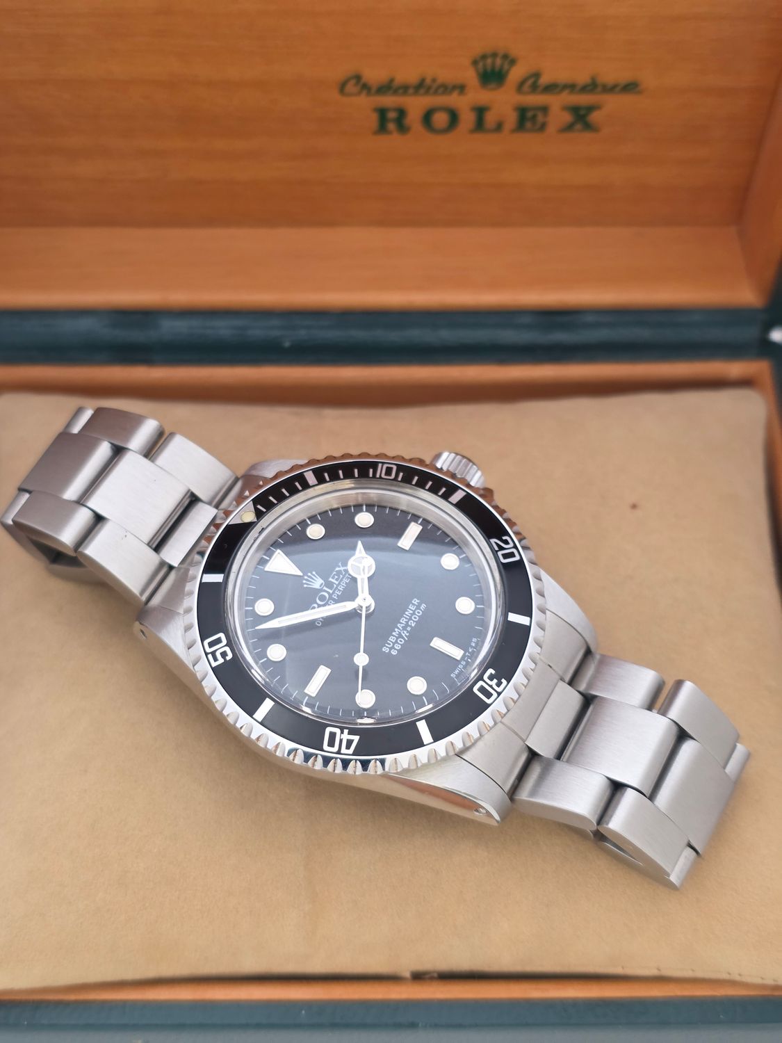 Rolex Submariner 5513 Unpolished Condition, Black Watch, 1989