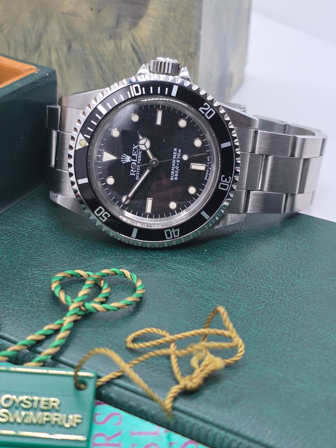 Rolex Submariner 5513 Unpolished Condition, Black Watch, 1989