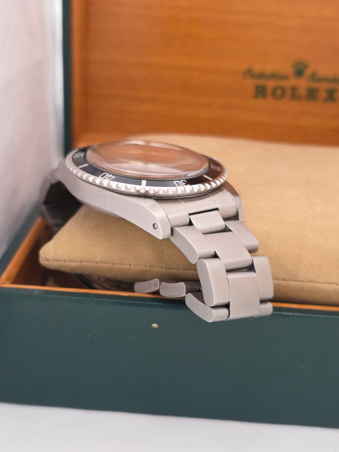Rolex Submariner 5513 Unpolished Condition, Black Watch, 1989