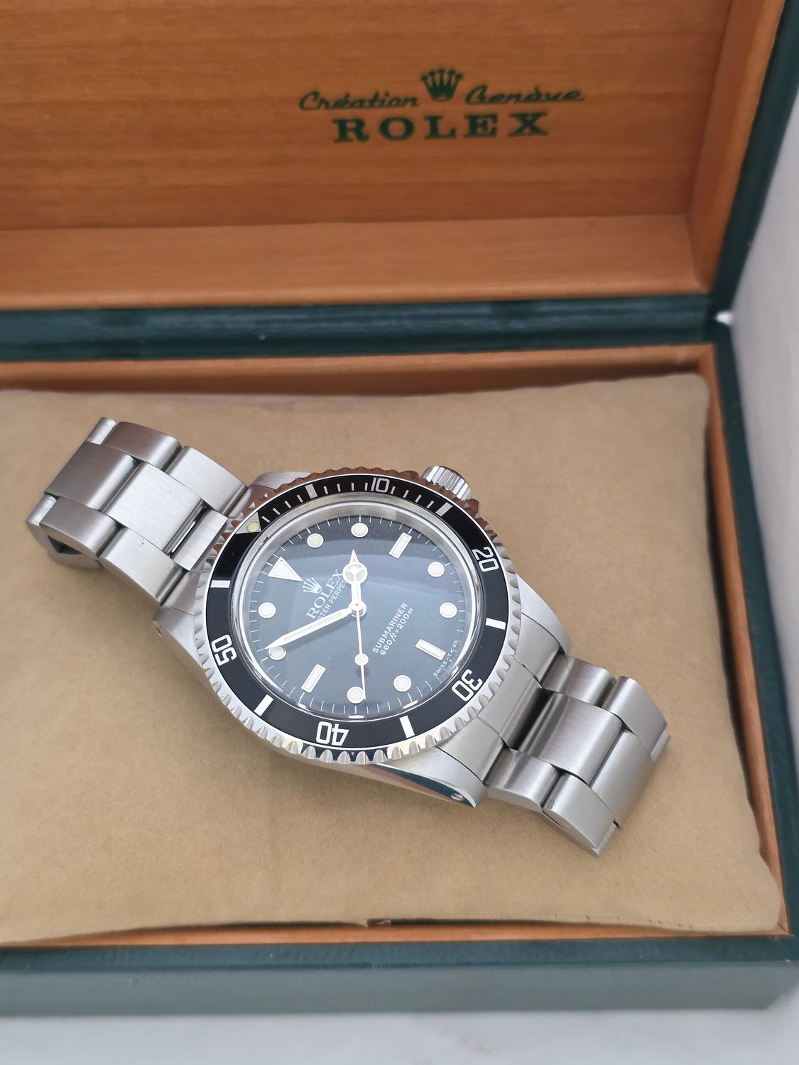 Rolex Submariner 5513 Unpolished Condition, Black Watch, 1989