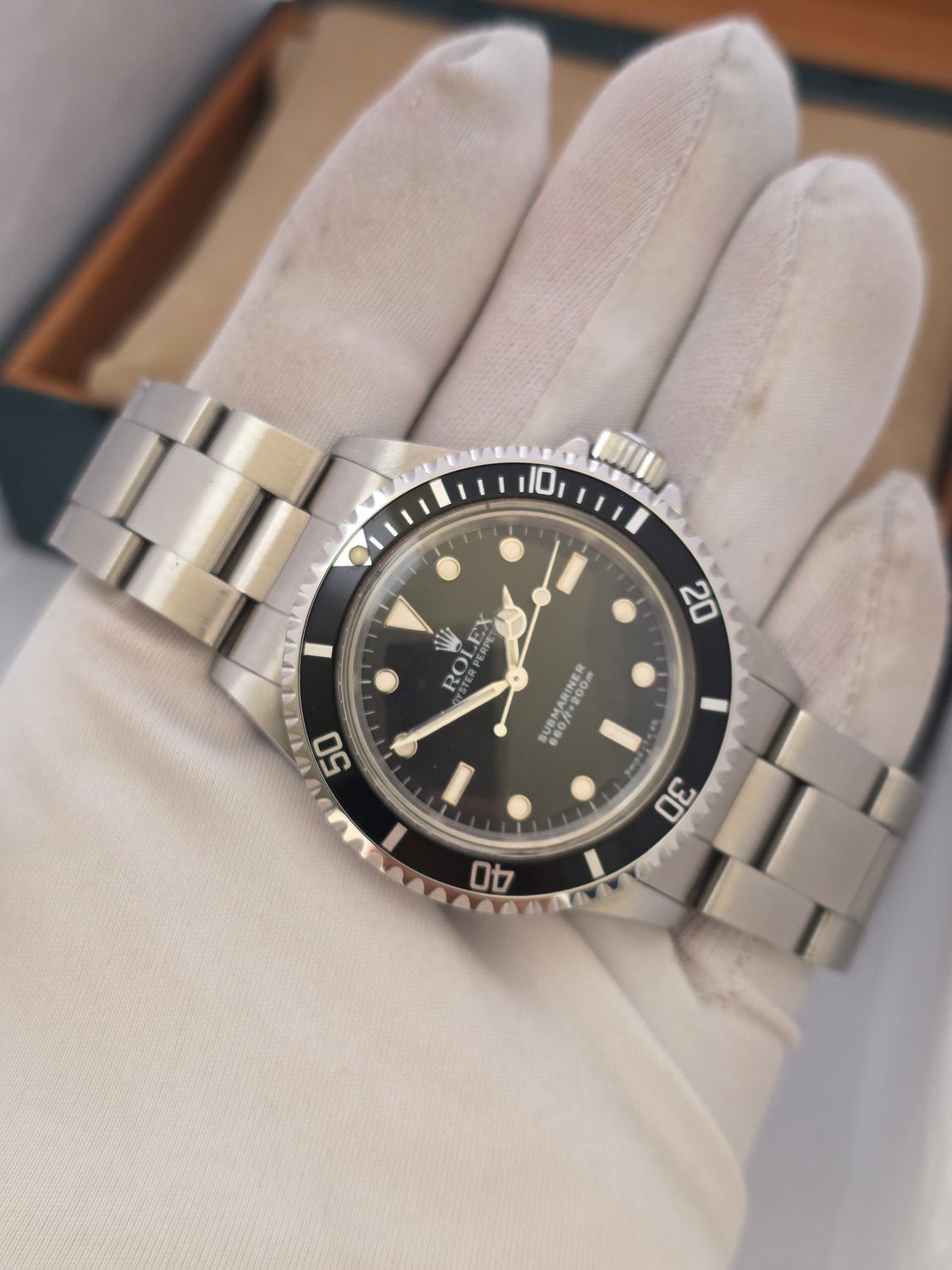 Rolex Submariner 5513 Unpolished Condition, Black Watch, 1989