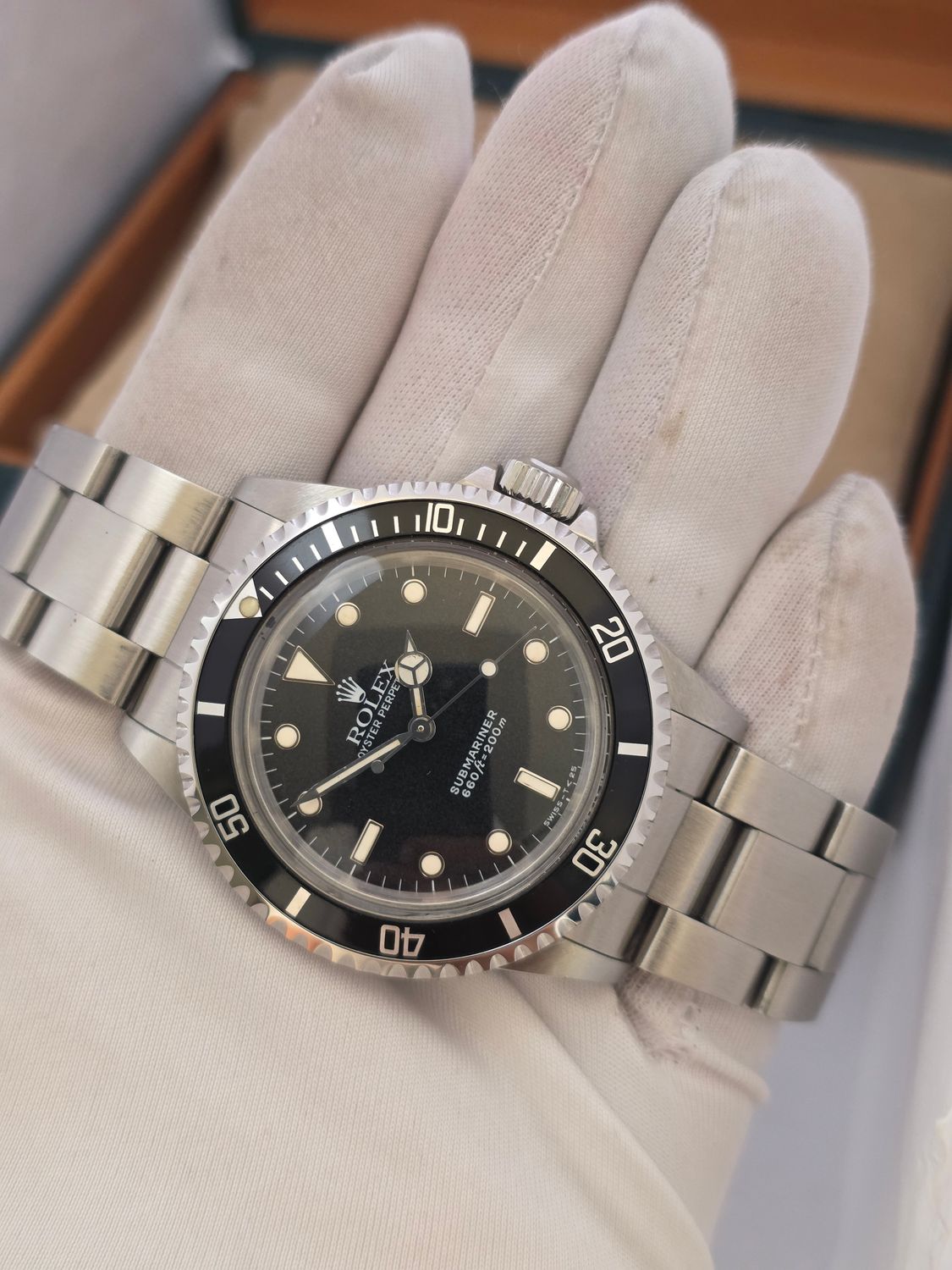 Rolex Submariner 5513 Unpolished Condition, Black Watch, 1989