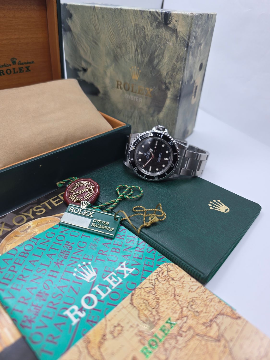 Rolex Submariner 5513 Unpolished Condition, Black Watch, 1989