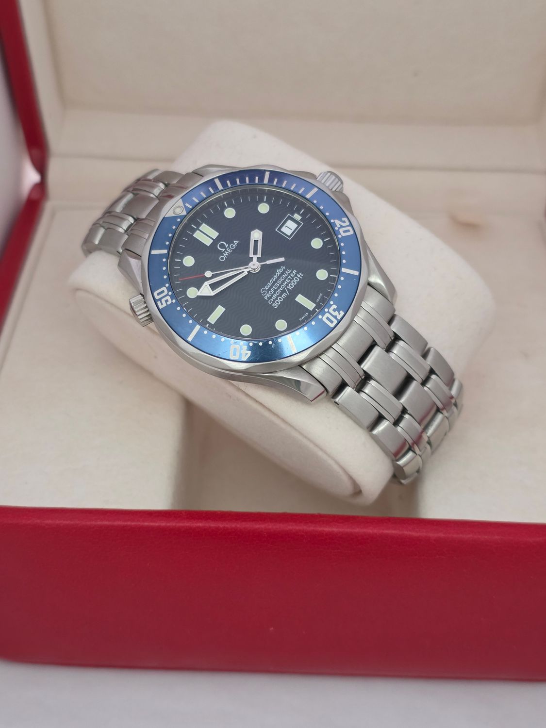 Omega Seamaster Professional 300m Blue Watch, Ref: 2531.80.00, 2004 Full Set