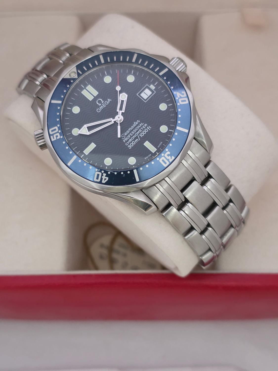 Omega Seamaster Professional 300m Blue Watch, Ref: 2531.80.00, 2004 Full Set