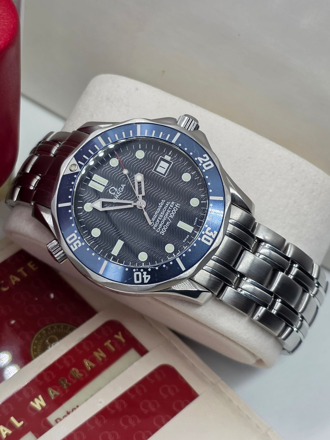 Omega Seamaster Professional 300m Blue Watch, Ref: 2531.80.00, 2004 Full Set