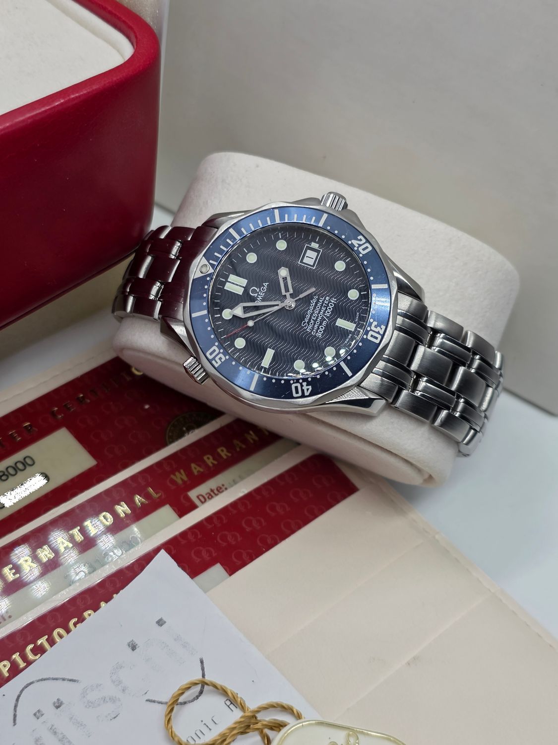 Omega Seamaster Professional 300m Blue Watch, Ref: 2531.80.00, 2004 Full Set