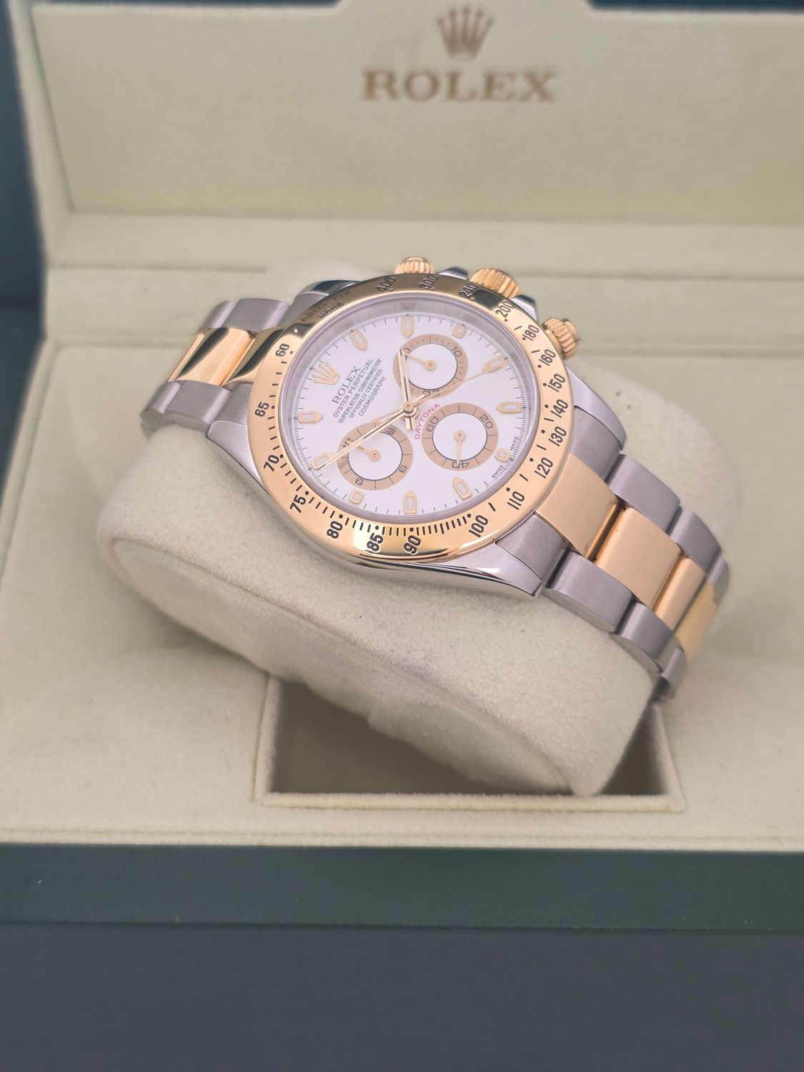 Rolex Daytona Chronograph 116523 Watch White Dial, box/booklets