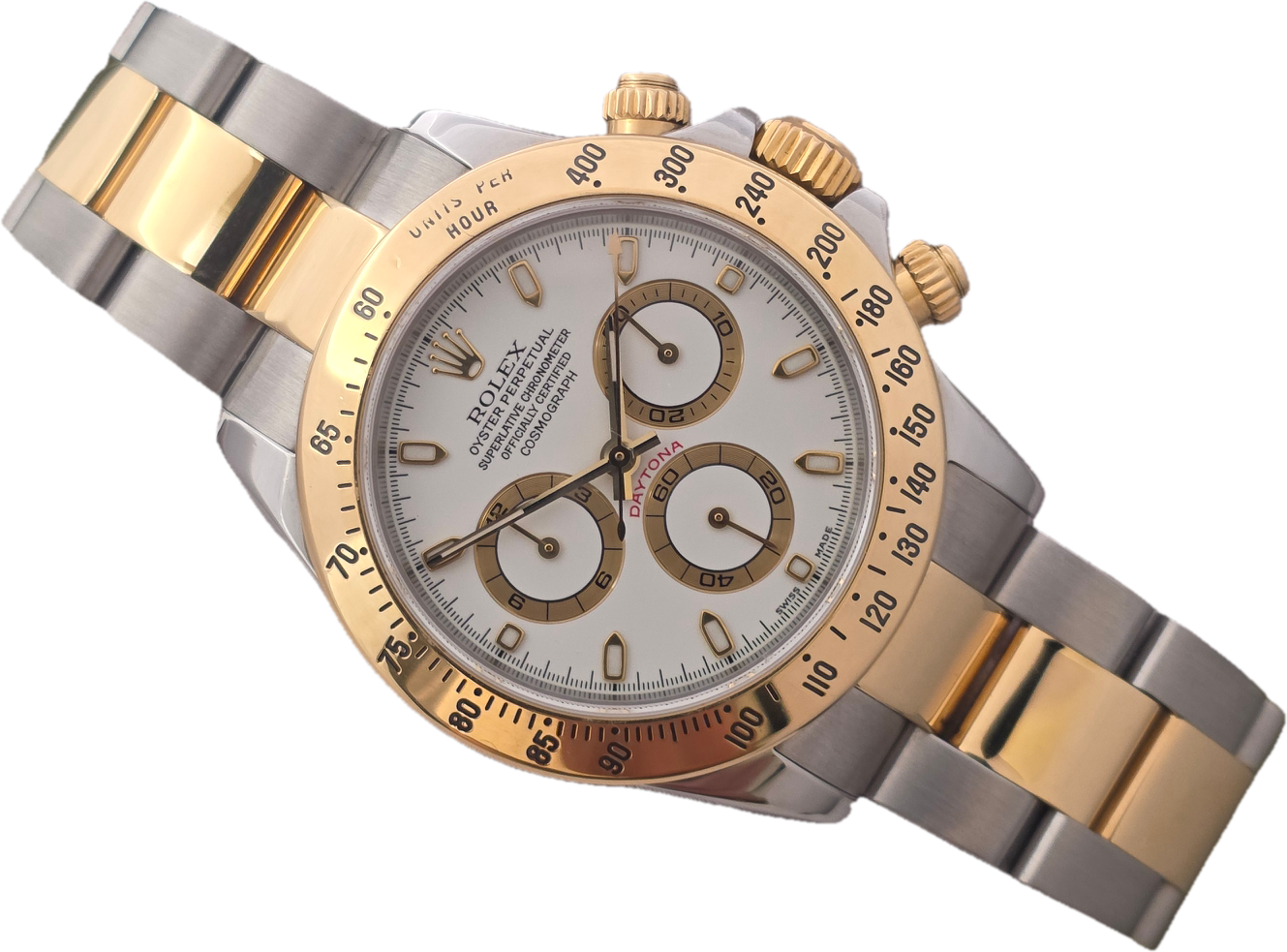 Rolex Daytona Chronograph 116523 Watch White Dial, box/booklets