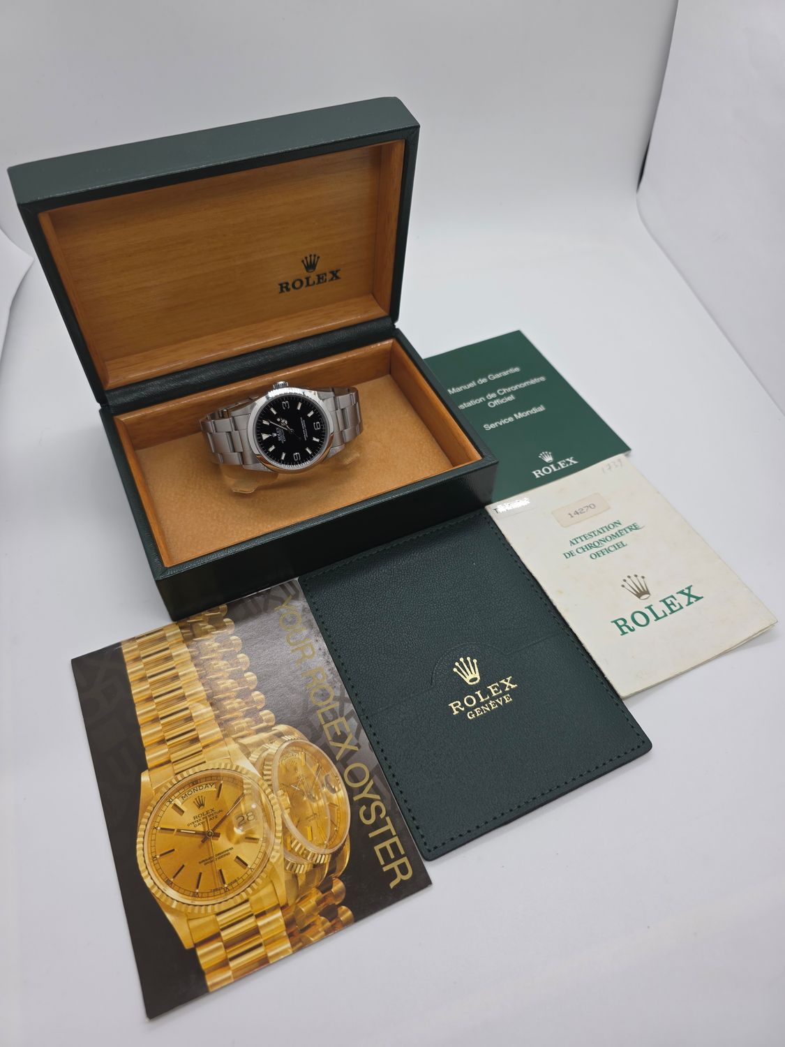 Rolex Explorer 14270 36mm Watch, 1996 Box &amp; Papers 'Exceptional Condition'