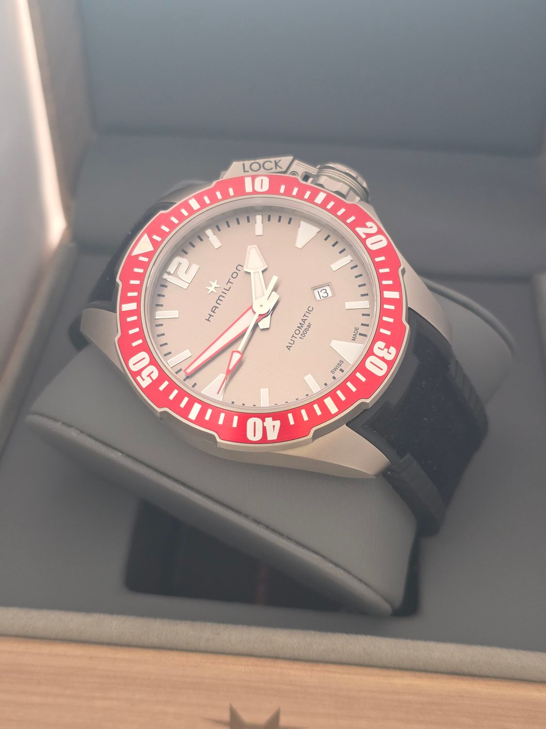 Hamilton Khaki Frogman Silver Dial Titanium Watch - H77805380 2024 Box &amp; Papers