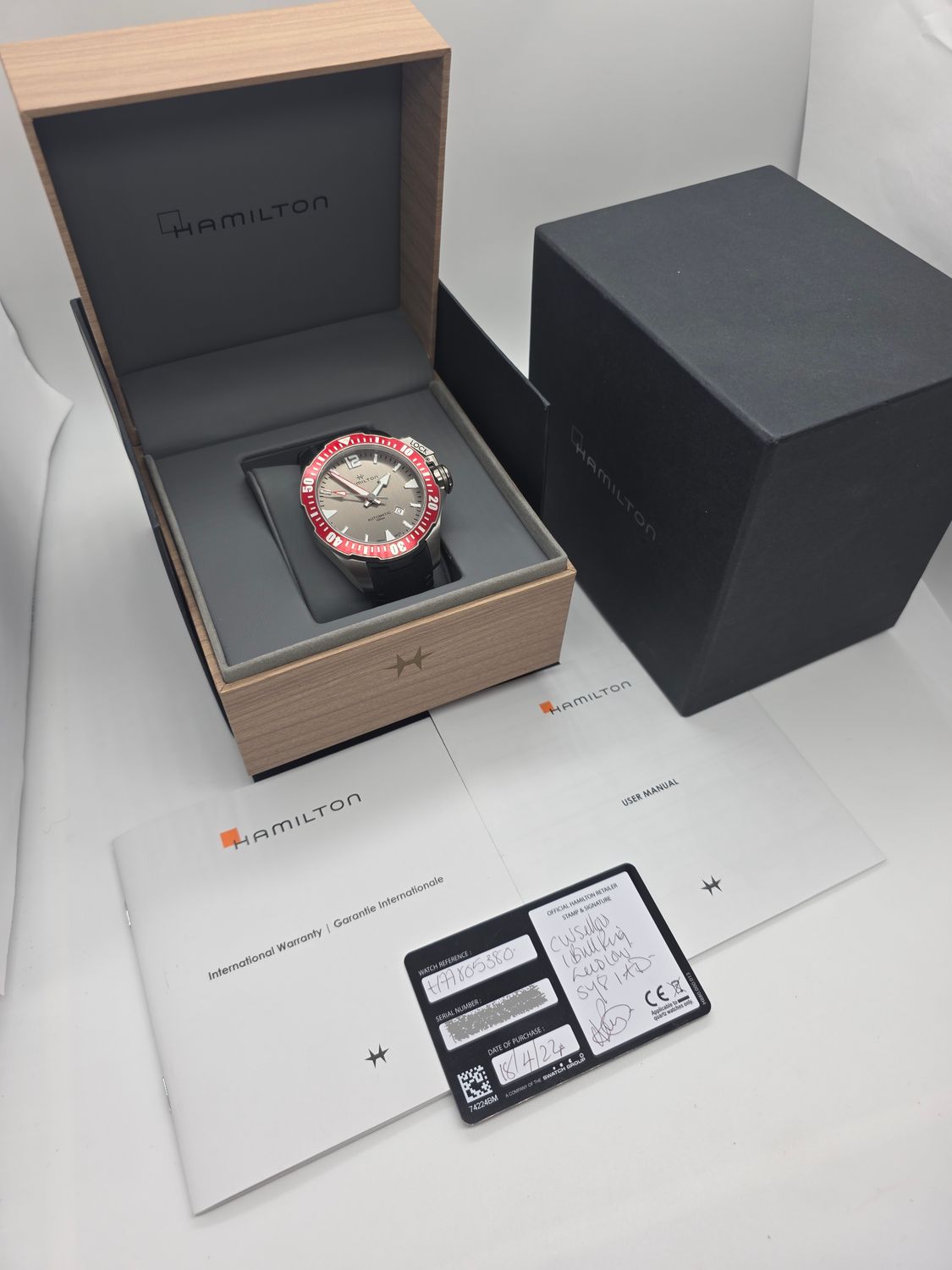 Hamilton Khaki Frogman Silver Dial Titanium Watch - H77805380 2024 Box &amp; Papers