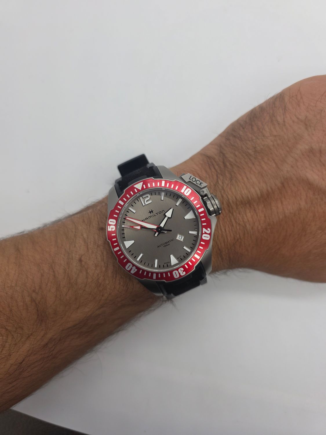 Hamilton Khaki Frogman Silver Dial Titanium Watch - H77805380 2024 Box &amp; Papers