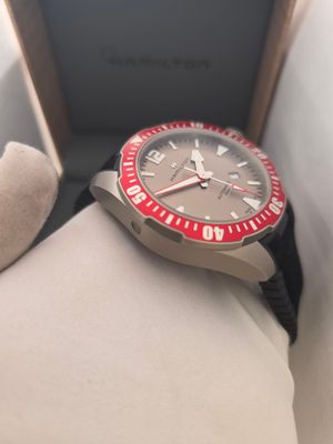 Hamilton Khaki Frogman Silver Dial Titanium Watch - H77805380 2024 Box &amp; Papers