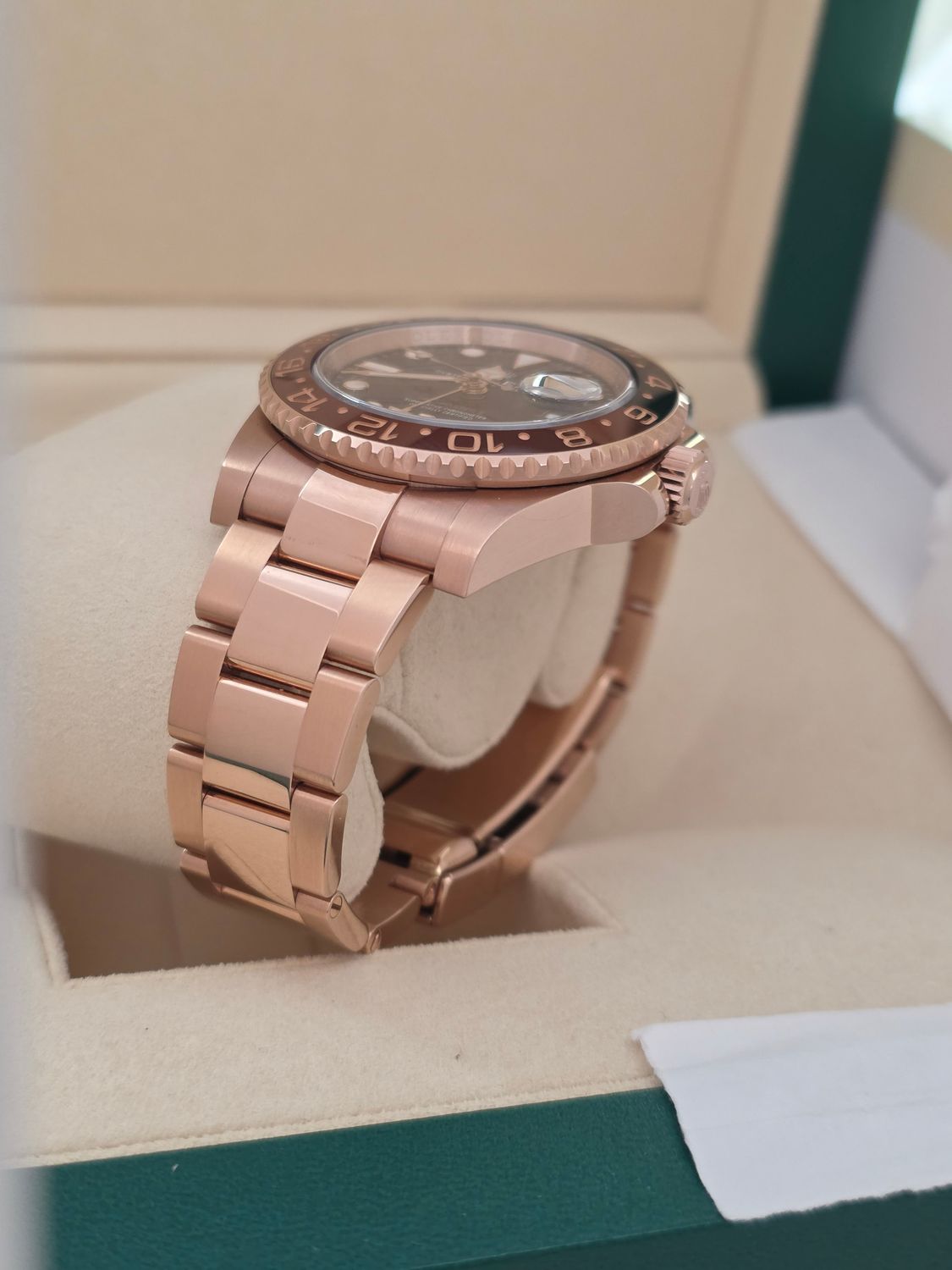 Rolex GMT-Master II 126715CHNR Rootbeer Watch, Everose Gold, 2019 Box &amp; Papers