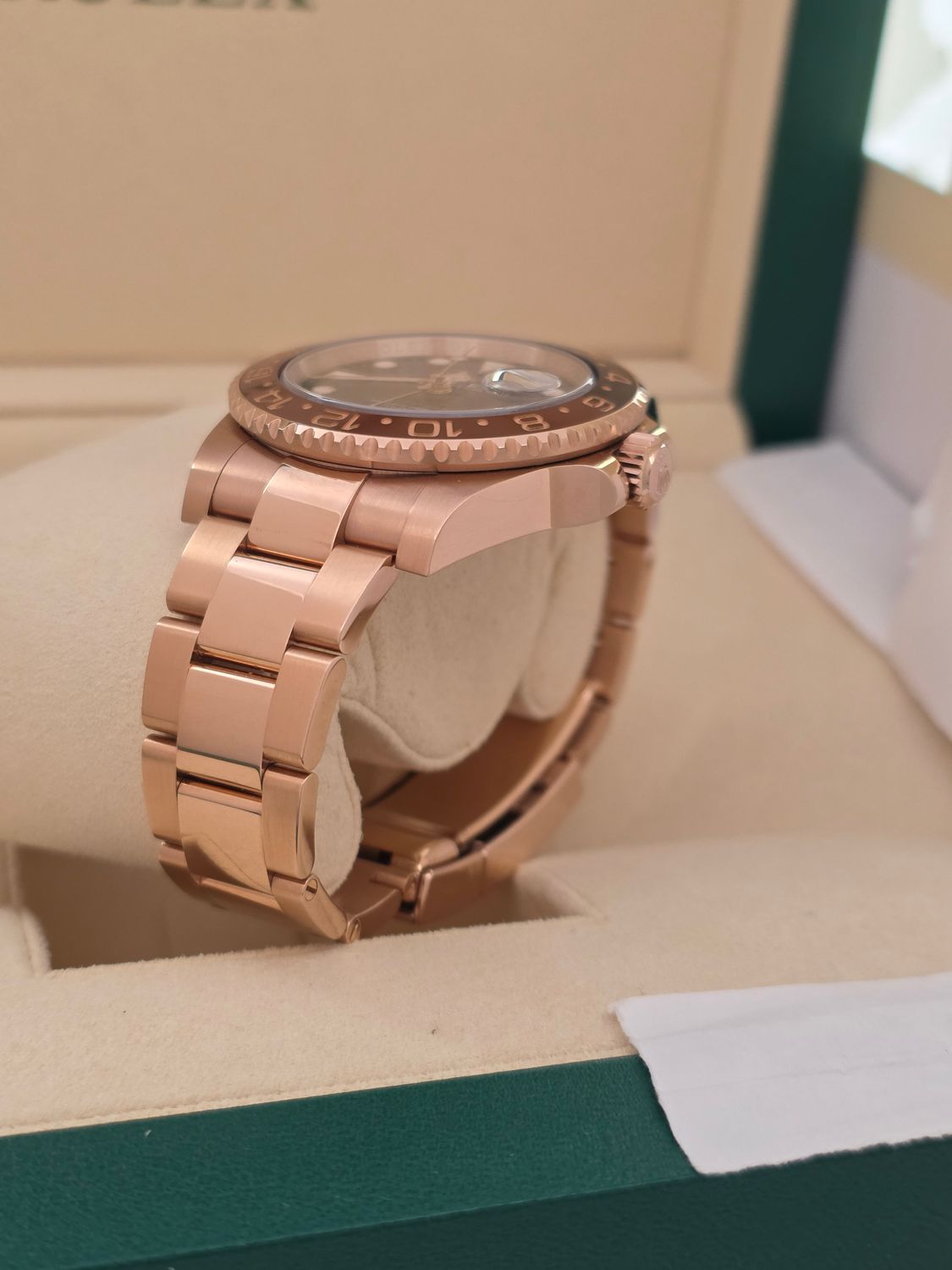 Rolex GMT-Master II 126715CHNR Rootbeer Watch, Everose Gold, 2019 Box &amp; Papers