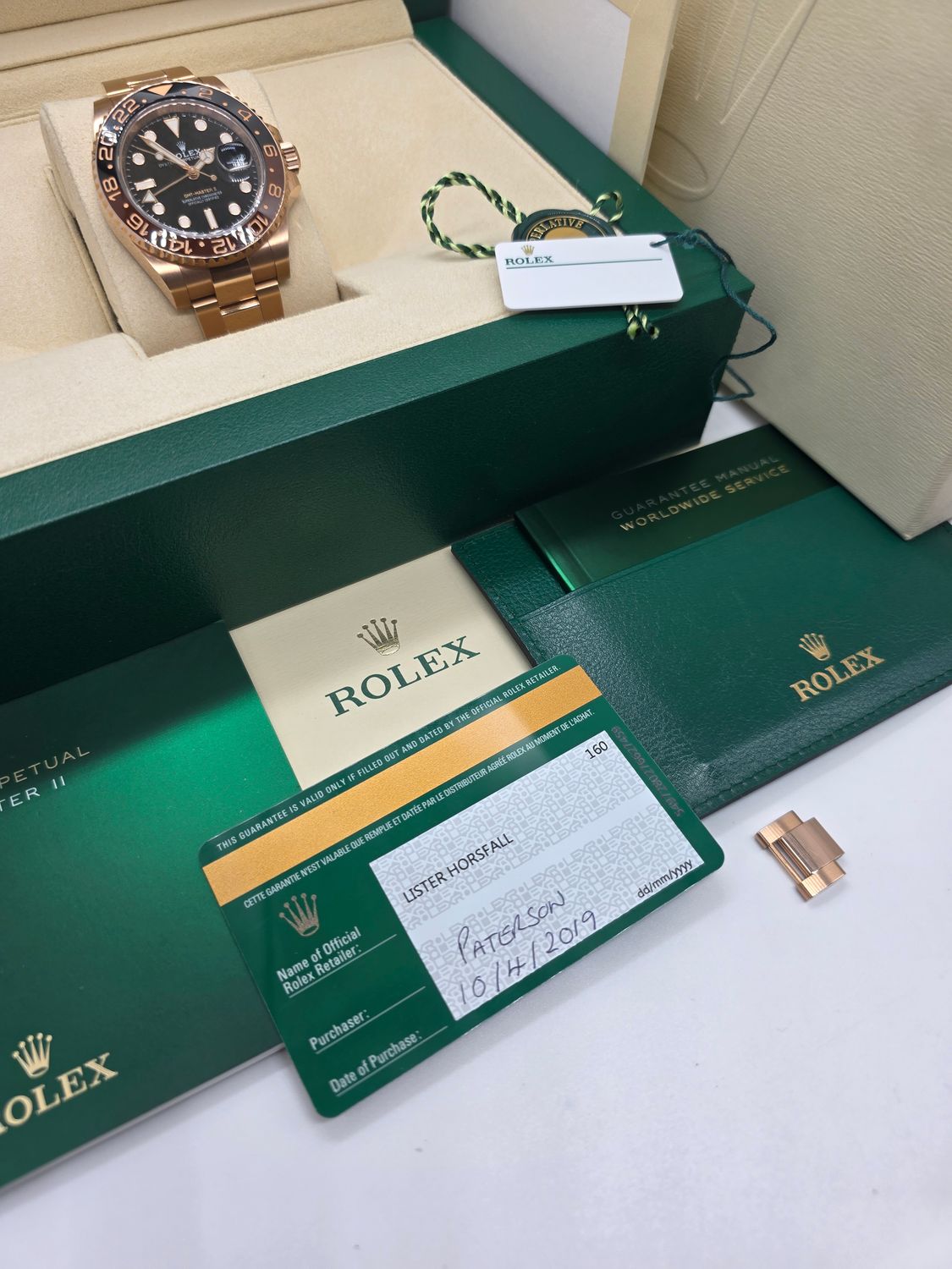 Rolex GMT-Master II 126715CHNR Rootbeer Watch, Everose Gold, 2019 Box &amp; Papers