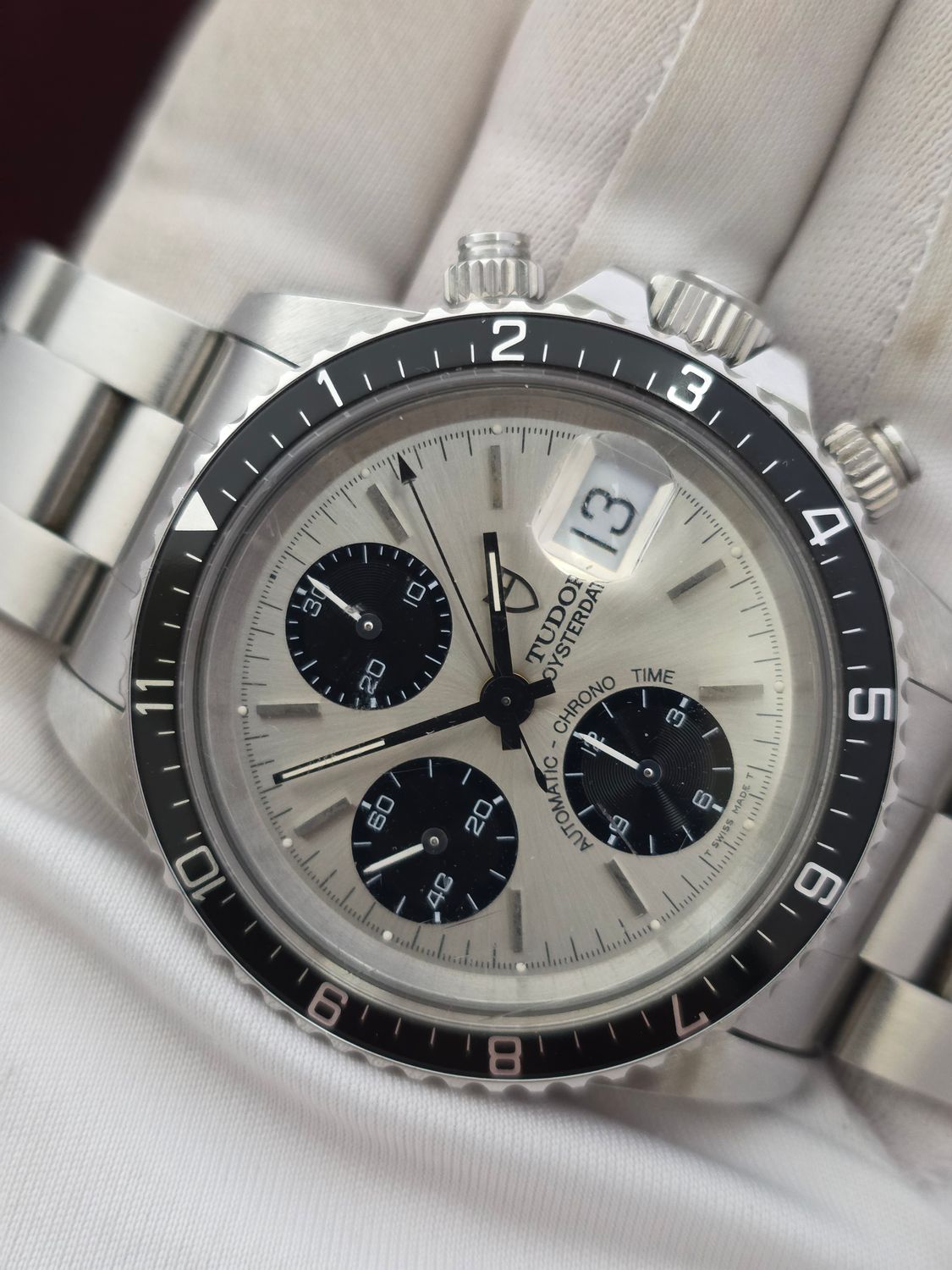 Tudor Oysterdate 79170 Big Block Chrono Panda Dial, 'Unpolished Condition' c1995