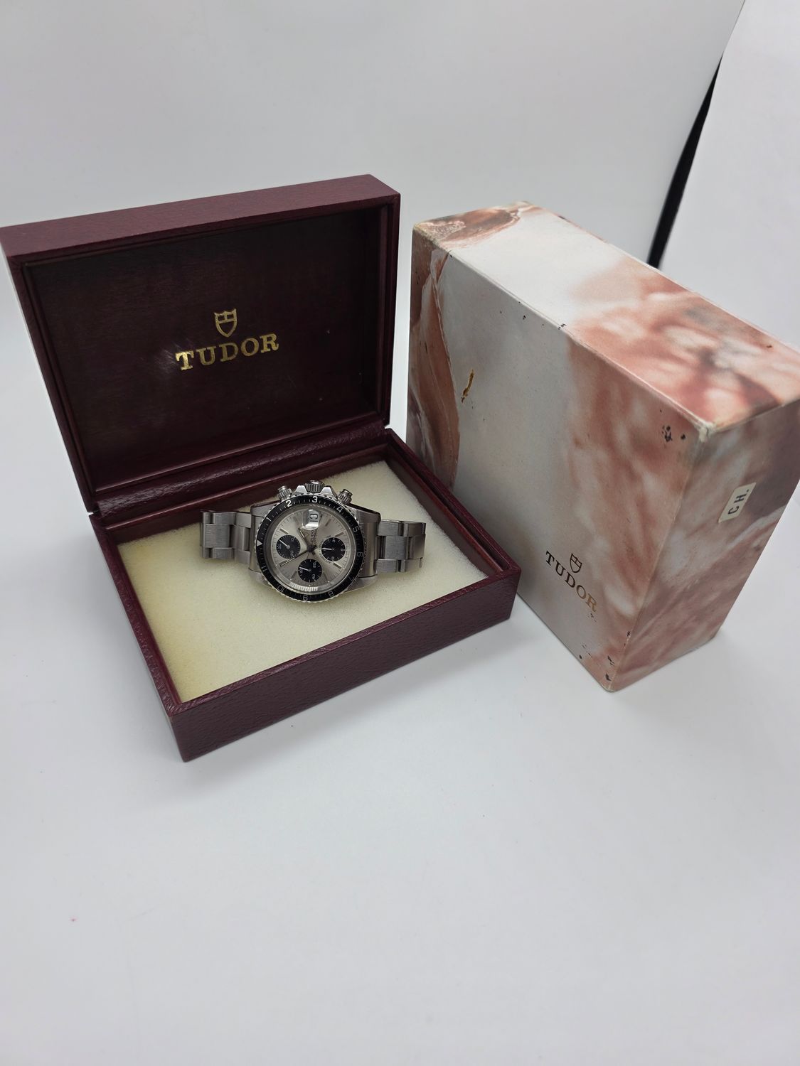 Tudor Oysterdate 79170 Big Block Chrono Panda Dial, 'Unpolished Condition' c1995