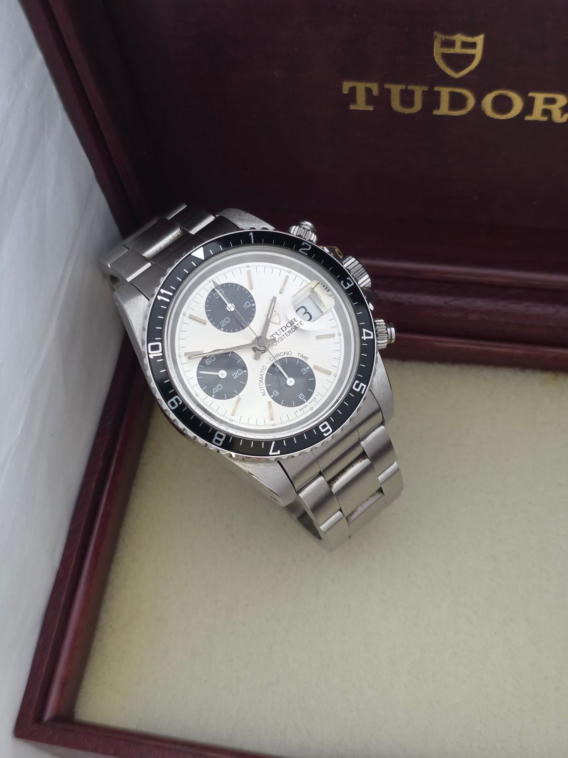 Tudor Oysterdate 79170 Big Block Chrono Panda Dial, 'Unpolished Condition' c1995